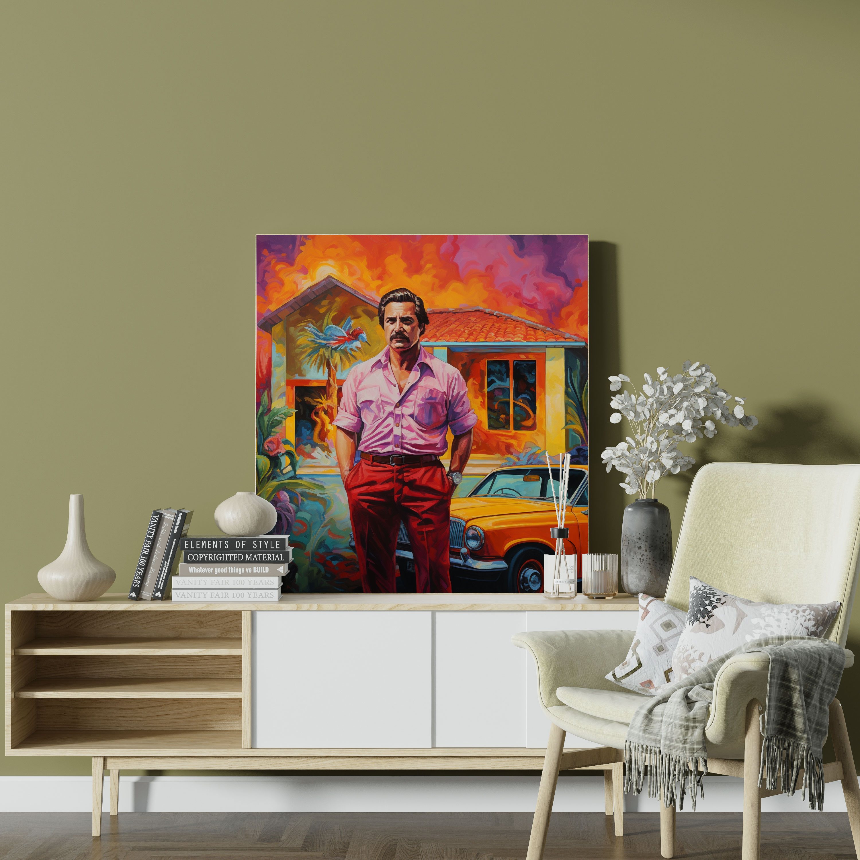 Pablo Escobar Kanvas Tablo - Duvar Sanatı Duvar Dekorasyonu