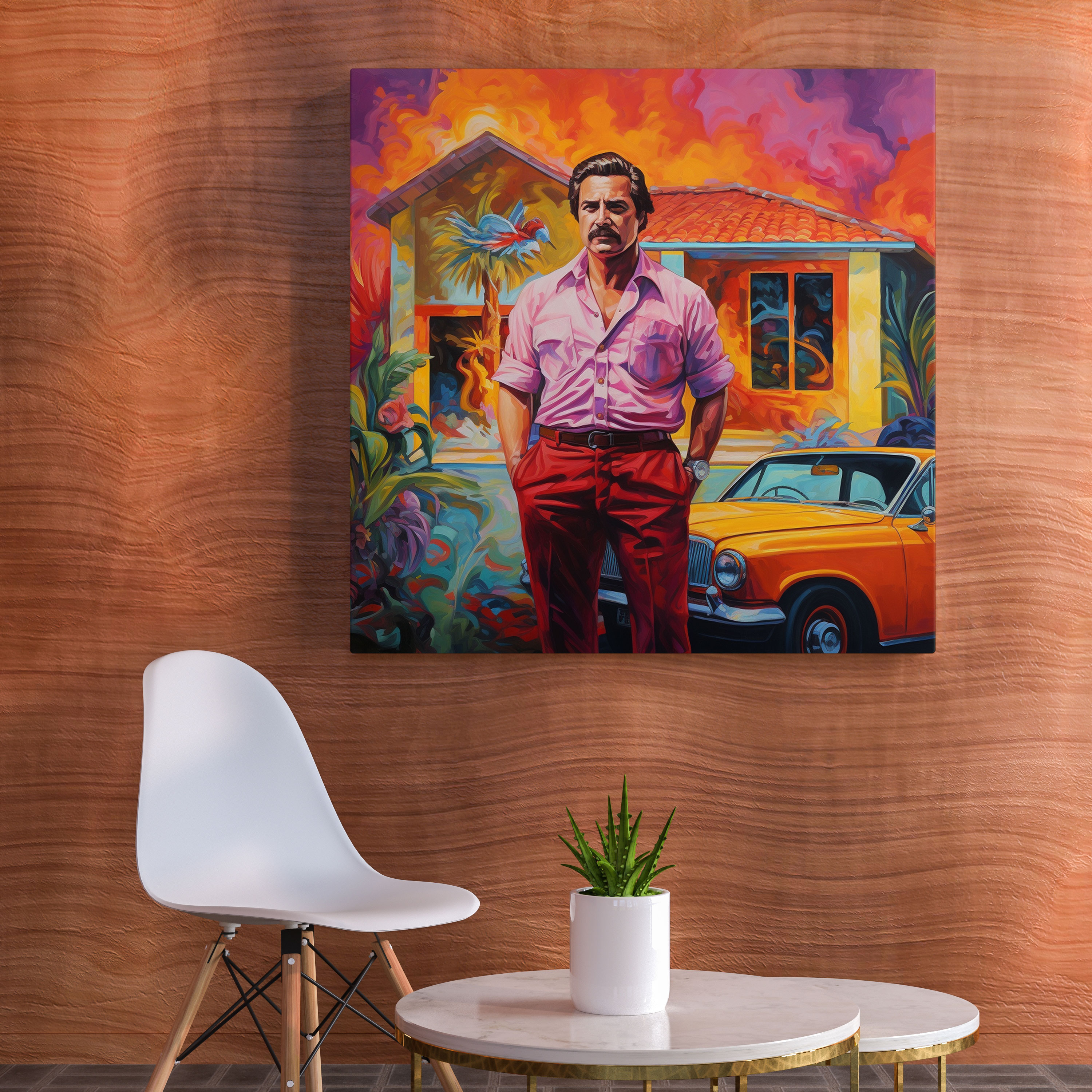 Pablo Escobar Kanvas Tablo - Duvar Sanatı Duvar Dekorasyonu