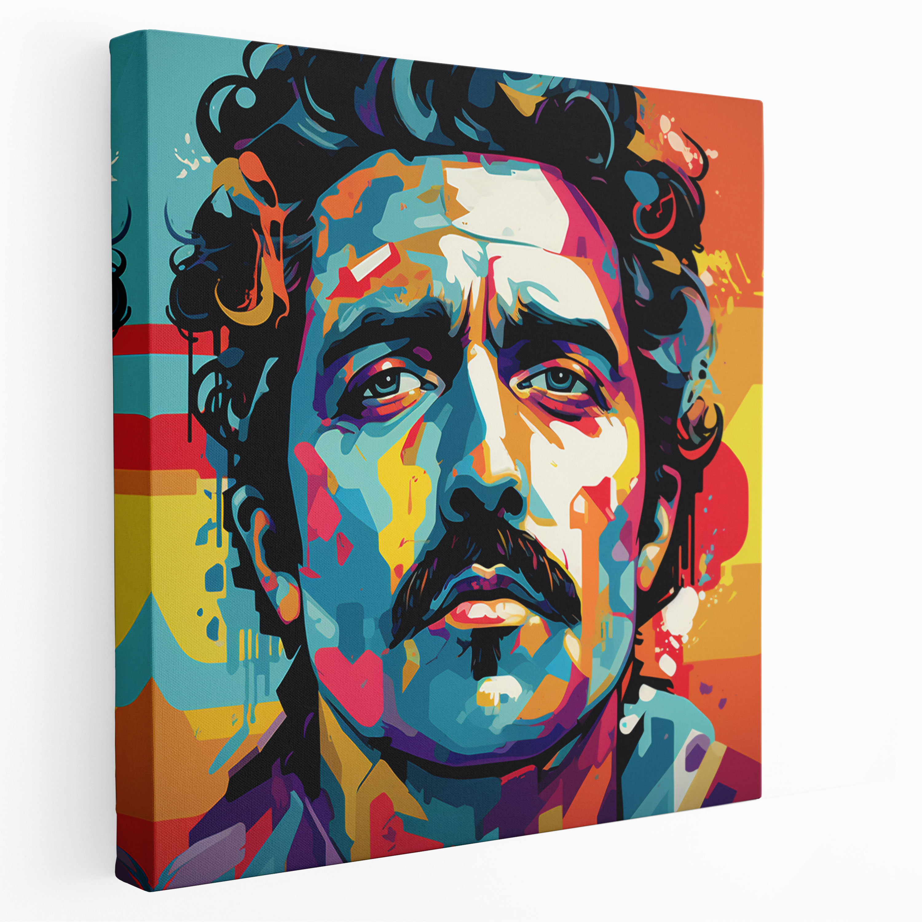 Pablo Escobar Pop Art Canvas Print - Pablo Escobar, Pop Art, Modern, Wall Art