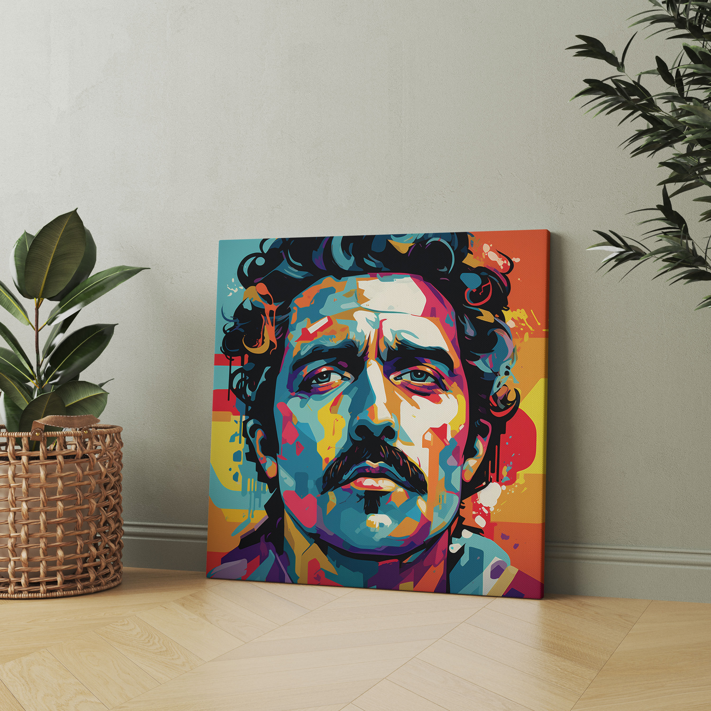 Pablo Escobar Pop Art Canvas Print - Pablo Escobar, Pop Art, Modern, Wall Art