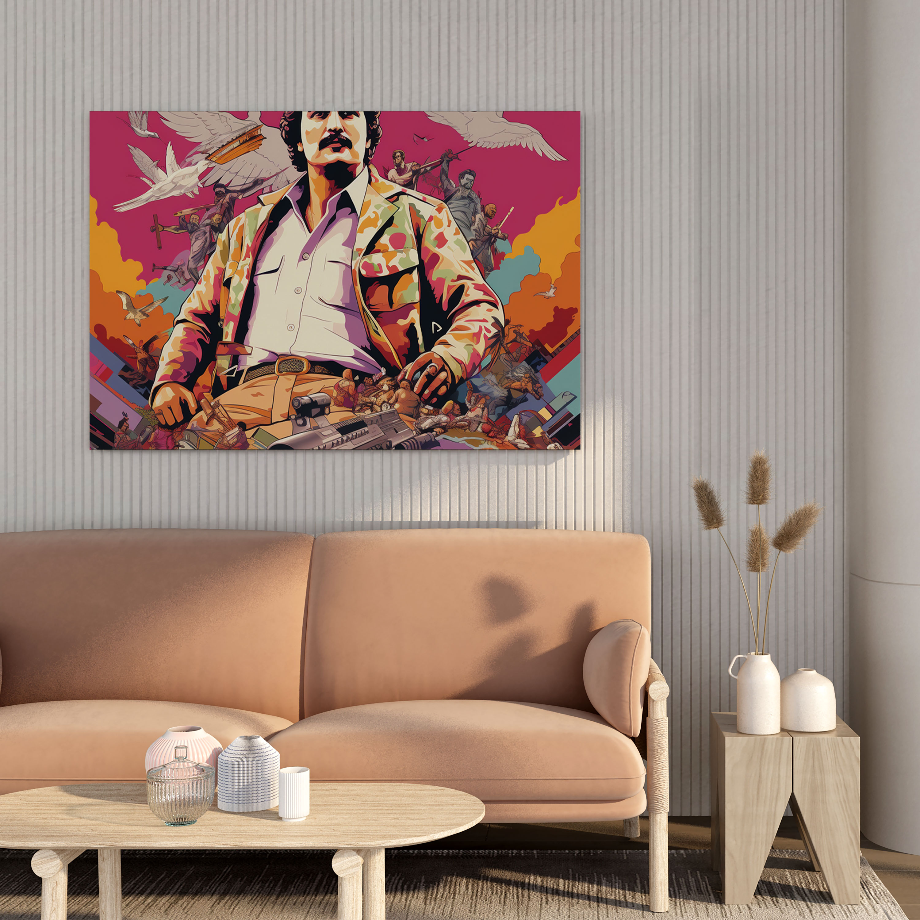 Pablo Escobar Wall Decoration - Pablo Escobar, Home Decoration, Wall Decoration, Canvas Wall Art