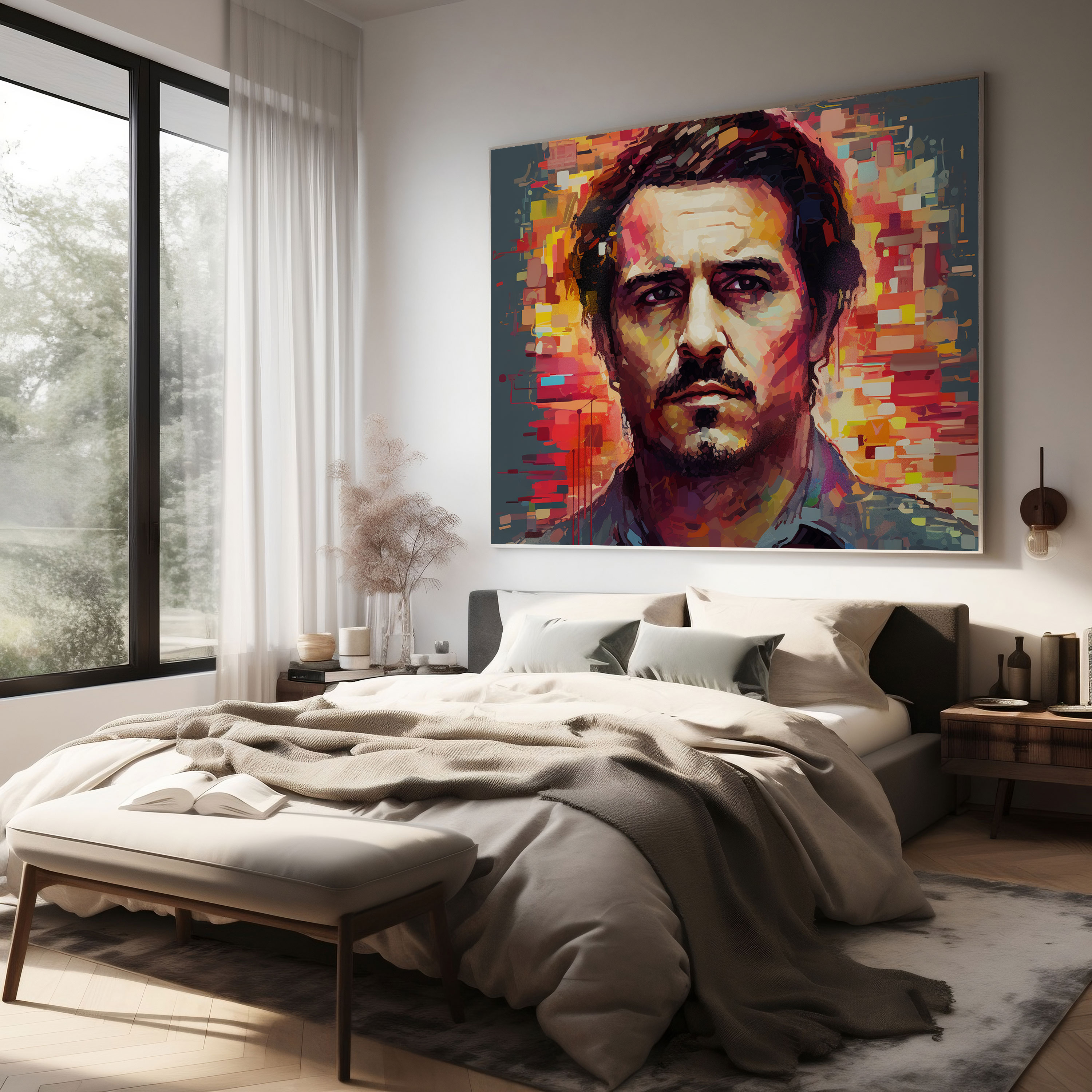Pablo Escobar Duvar Sanatı - Ev Dekorasyonu ve Duvar Kanvas Tablosu