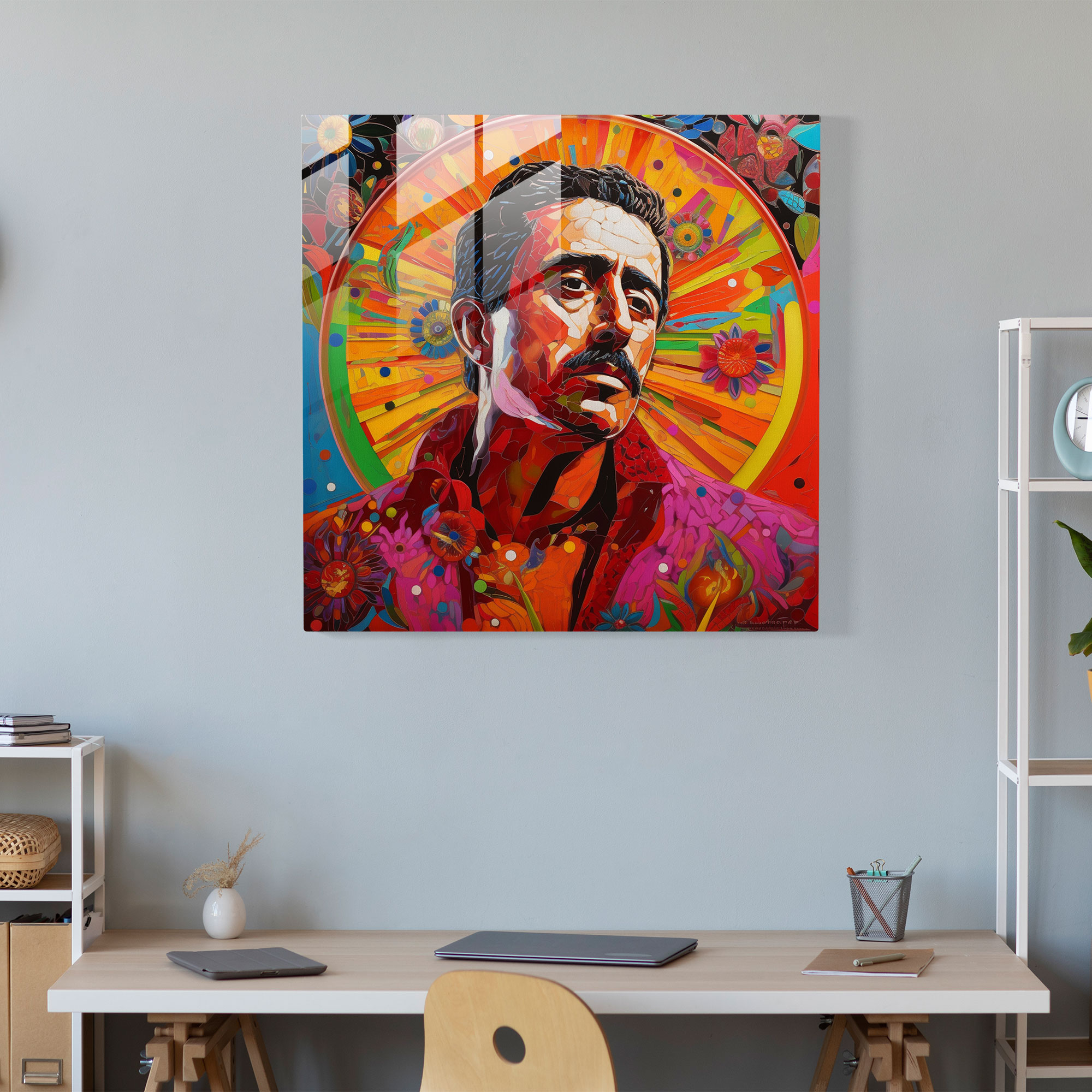 Pablo Escobar Inspired Glass Print - Pablo Escobar, Glass Art, Pablo Escobar, Glass Wall Art
