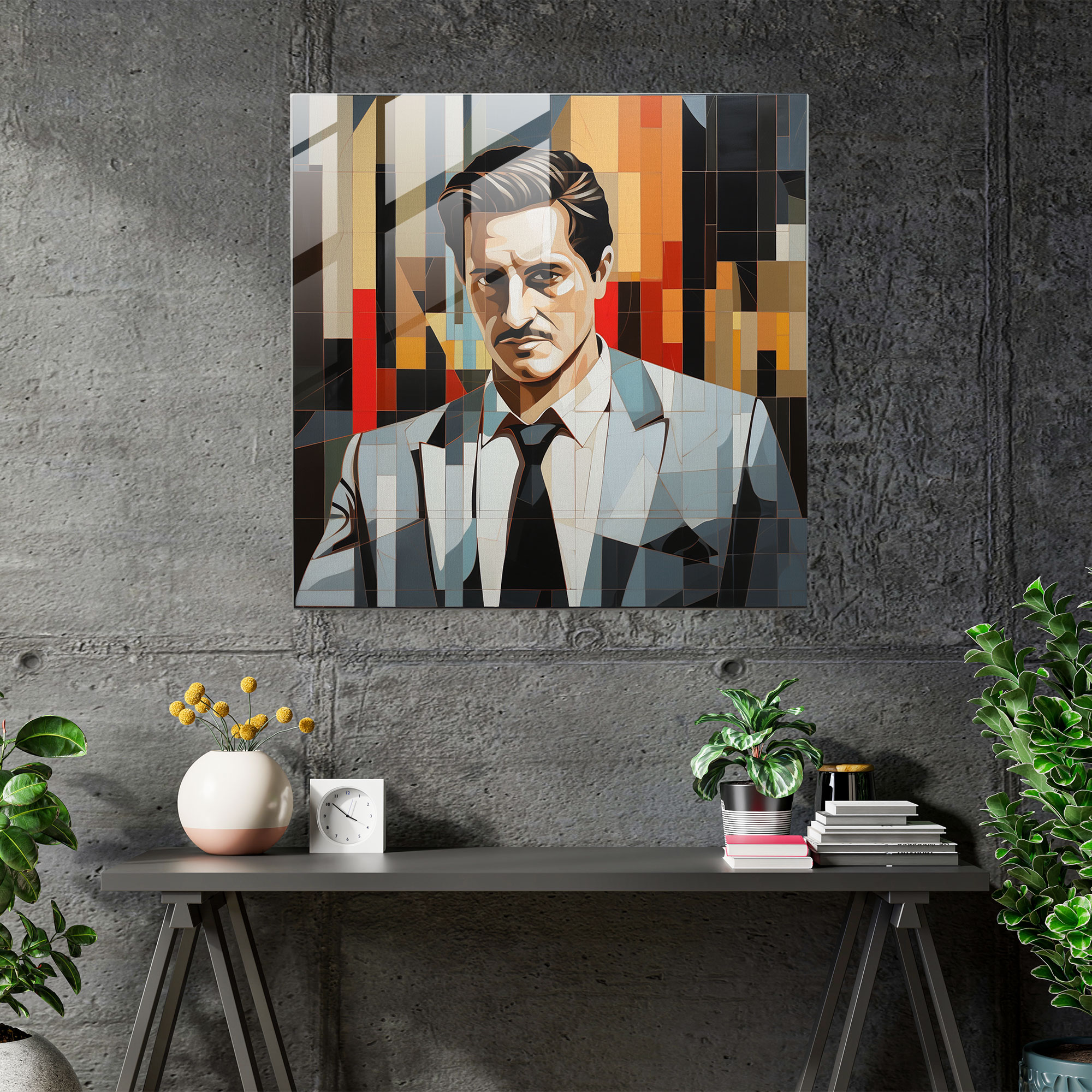 Modern Pablo Escobar Glass Print - Pablo Escobar, Modern Art, Glass Wall Art, Glass Art