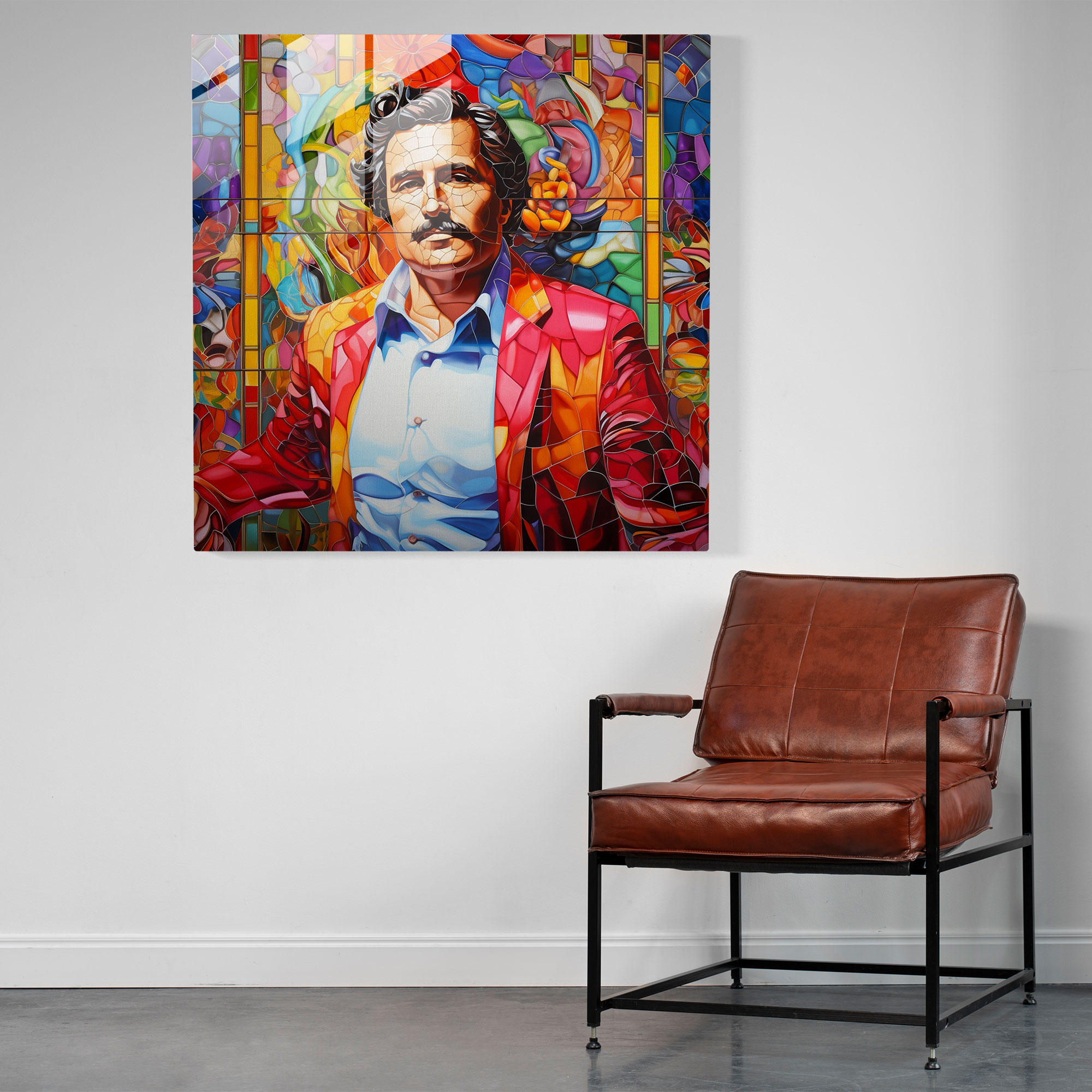 Pablo Escobar Glass Print - Pablo Escobar, Glass Print, Wall Decoration, Glass Wall Art