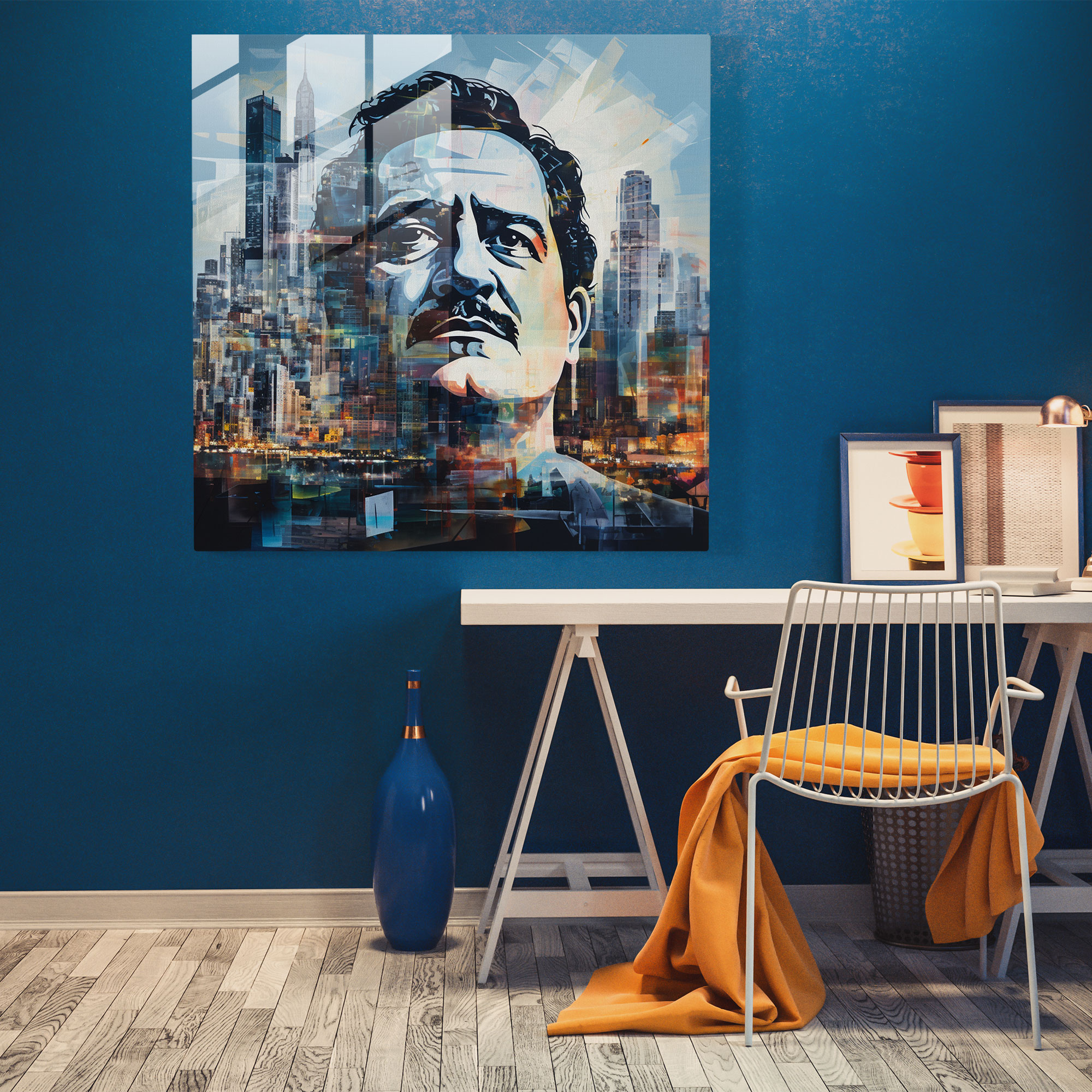 Pablo Escobar Cam Tablo - Ev Dekorasyonu Modern Sanat