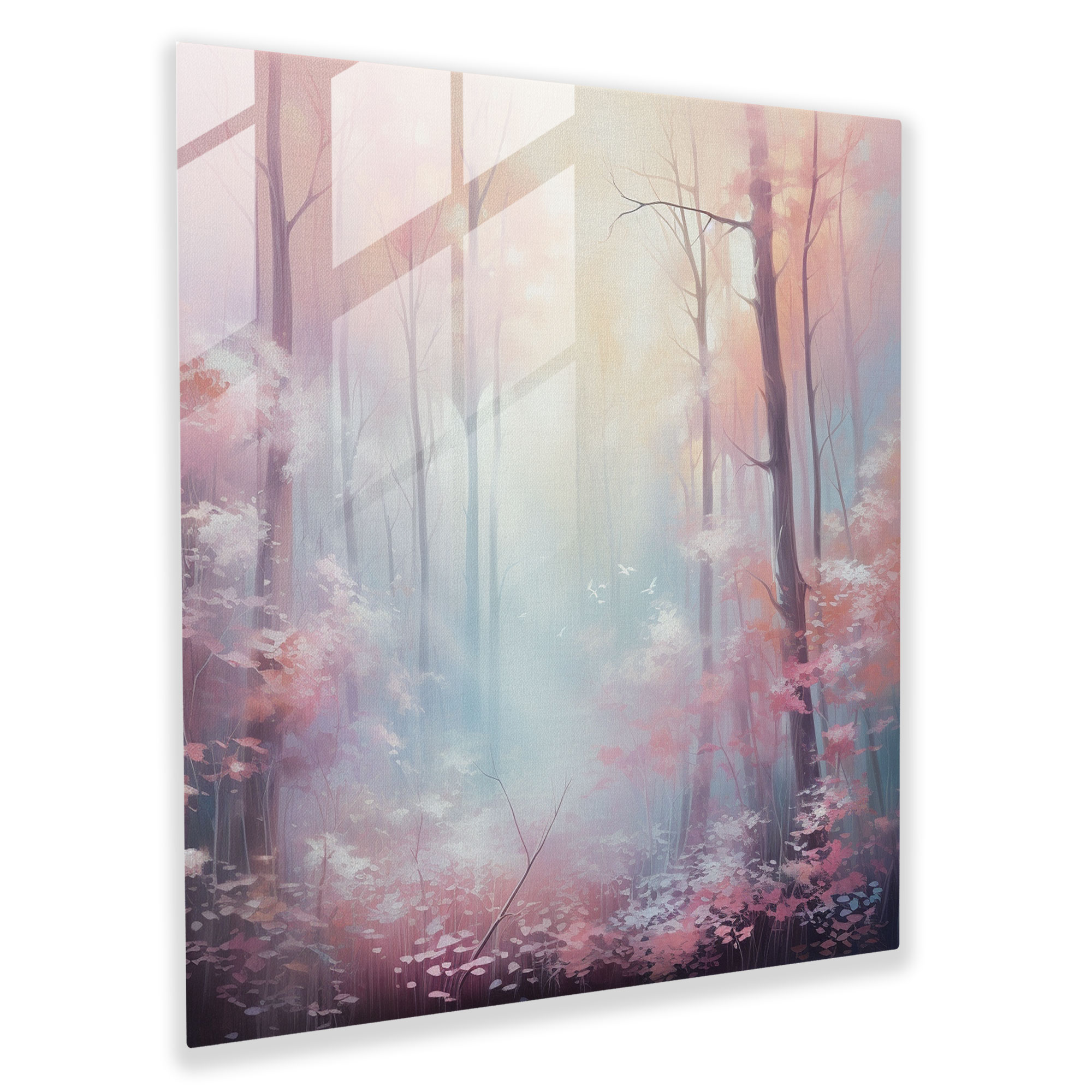Enchanted Woods Glass Wall Art - Pastel, Pastel, Wall Decoration, Glass Print