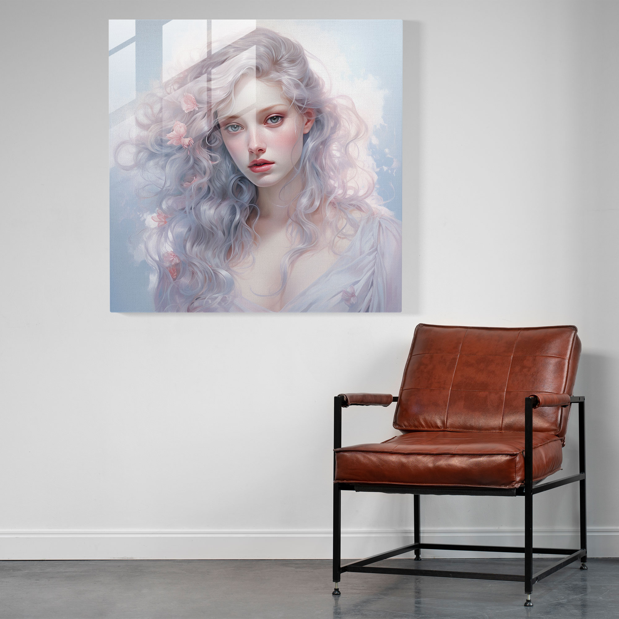 Tranquil Beauty Glass Wall Art - Pastel, Beauty, Tranquility, Soft Gaze