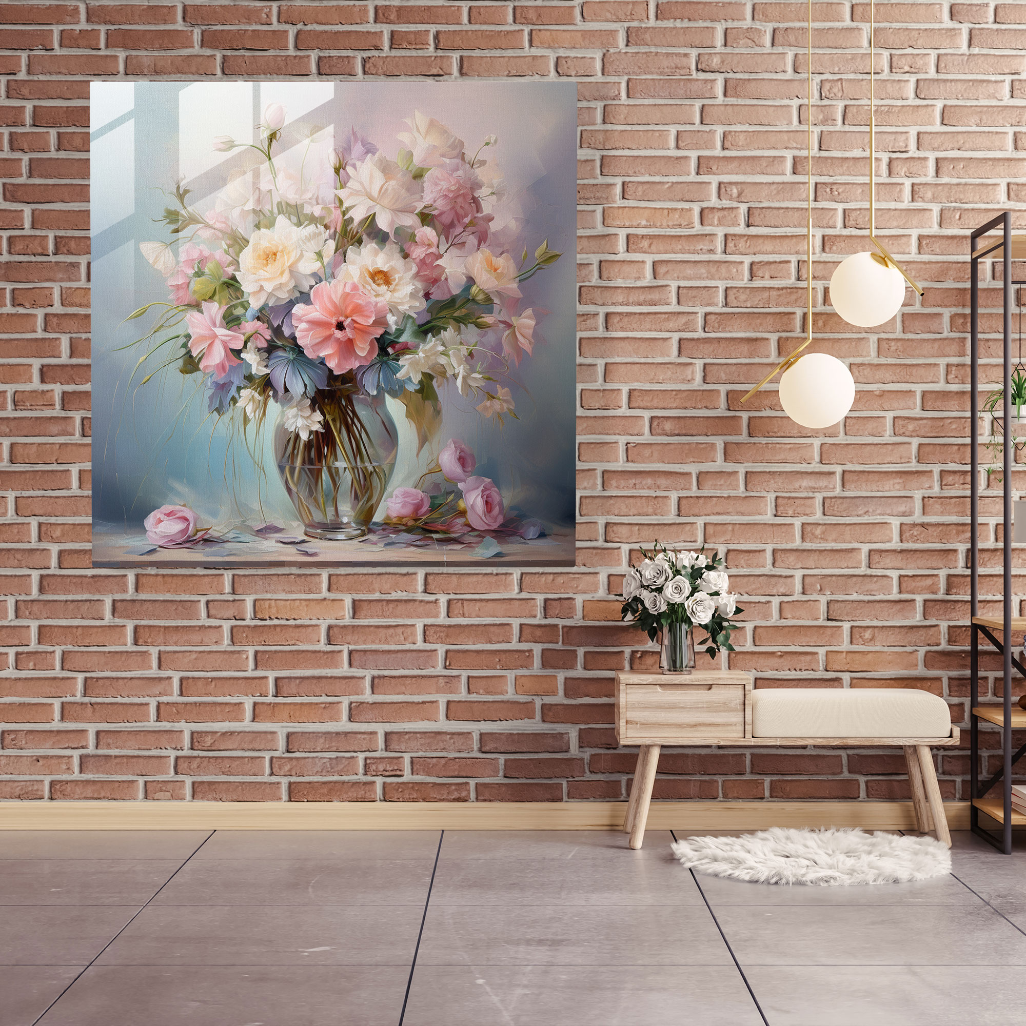 Pastel Dreams Glass Print - Pastel, Serenity, Tranquil, Modern Art