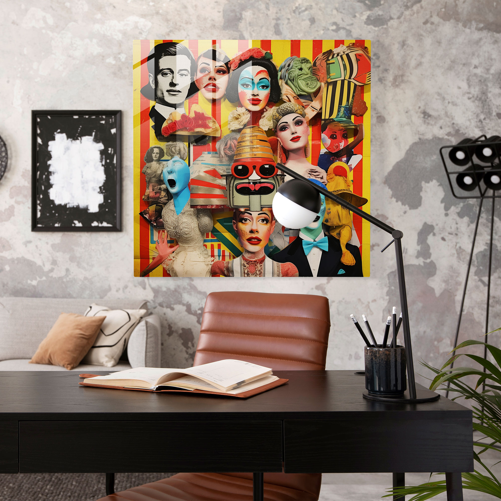 Iconic Puppets Pop Art Glass Print - Puppet, Glass Print, Glass Art, Iconic