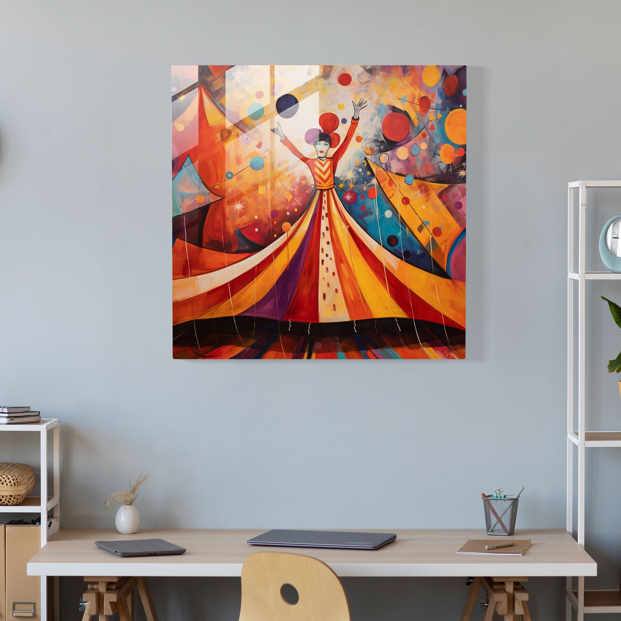 Puppet Dreams Glass Print - Puppet, Modern Art, Wall Decoration, Glass Art
