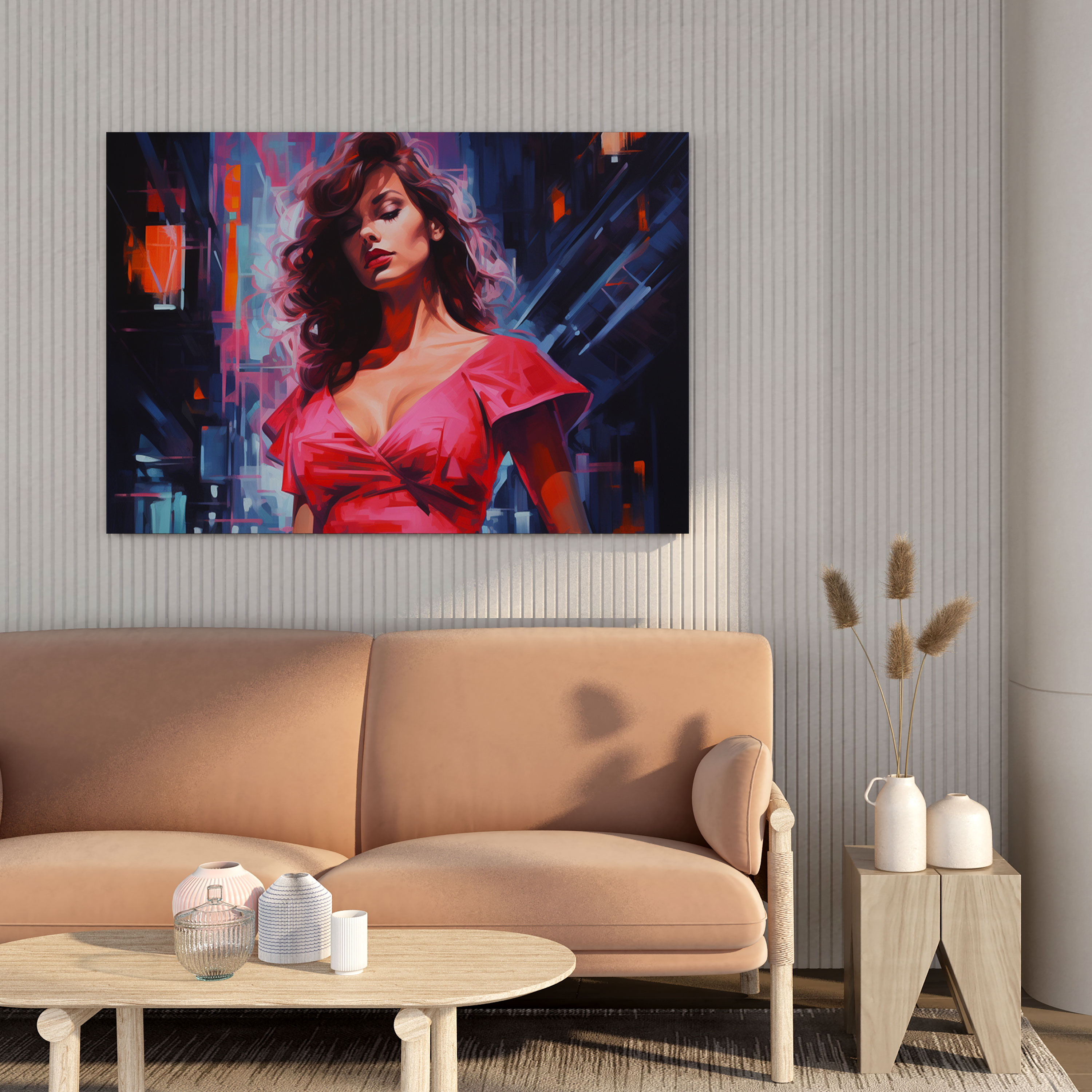 Pulp Fiction Wall Art - Pulp Fiction, Home Decoration, Red Dress, Pulp Fiction