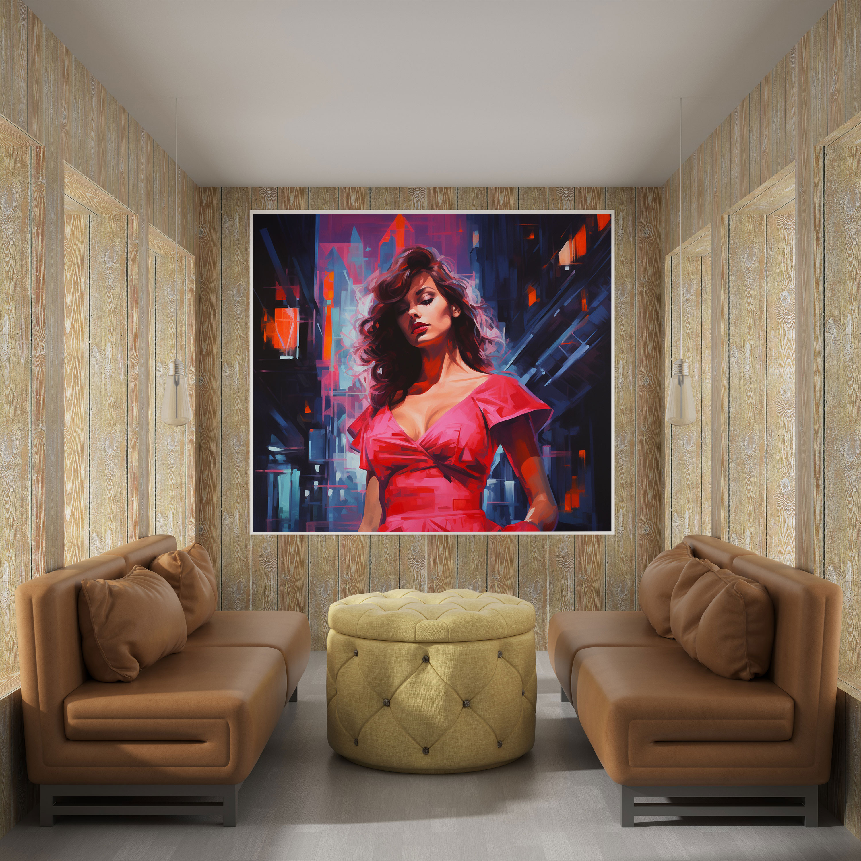 Pulp Fiction Wall Art - Pulp Fiction, Home Decoration, Red Dress, Pulp Fiction
