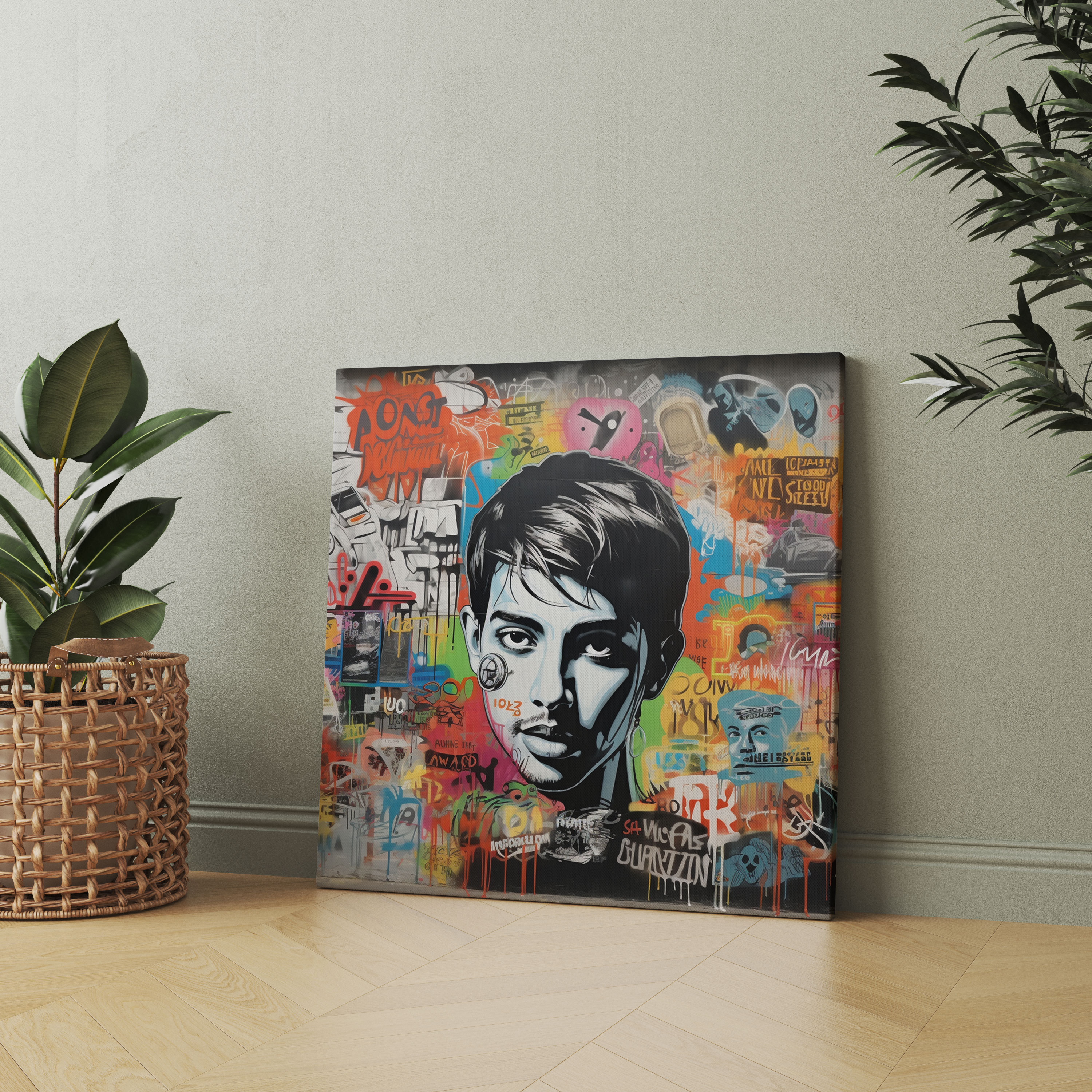 Pulp Fiction Canvas Wall Art - Pulp Fiction, Characters, Street Graffiti Style, Canvas Wall Art