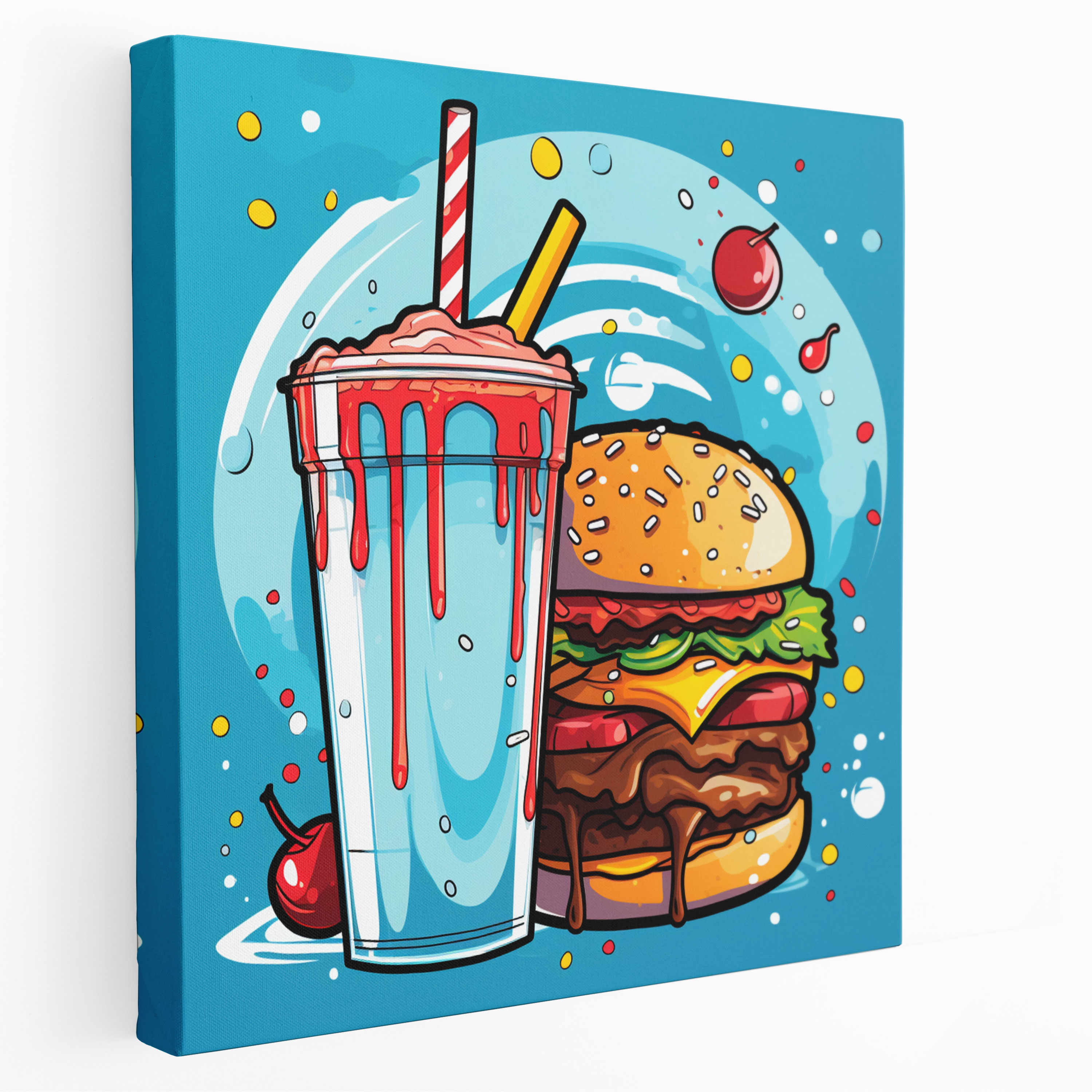 Pulp Fiction Canvas Print - Pulp Fiction, Canvas Print, Milkshake, Wall Decoration