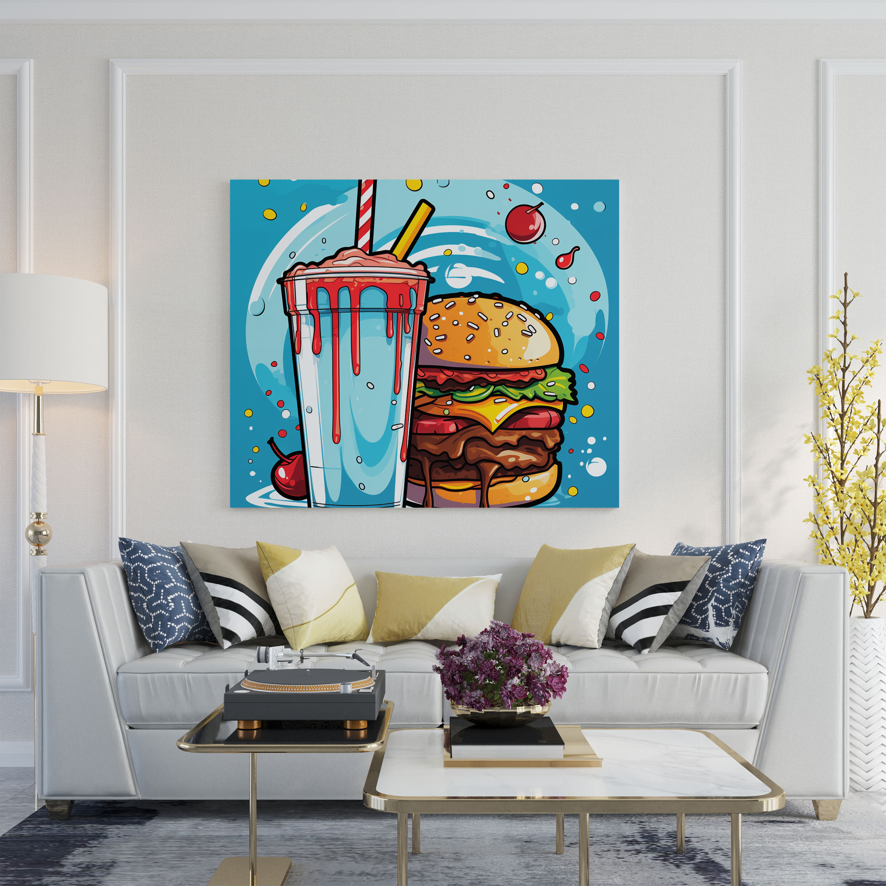 Pulp Fiction Canvas Print - Pulp Fiction, Canvas Print, Milkshake, Wall Decoration