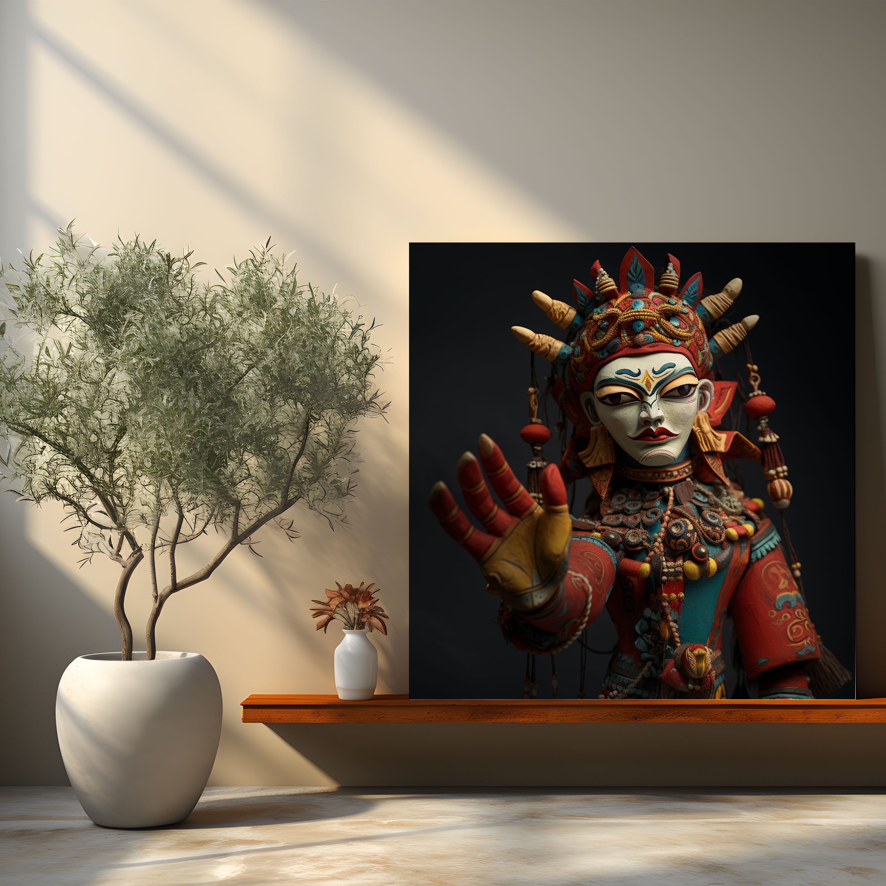 Cultural Puppet Canvas Print - Puppet, Canvas Wall Art, Cultural Symbols, Home Decoration
