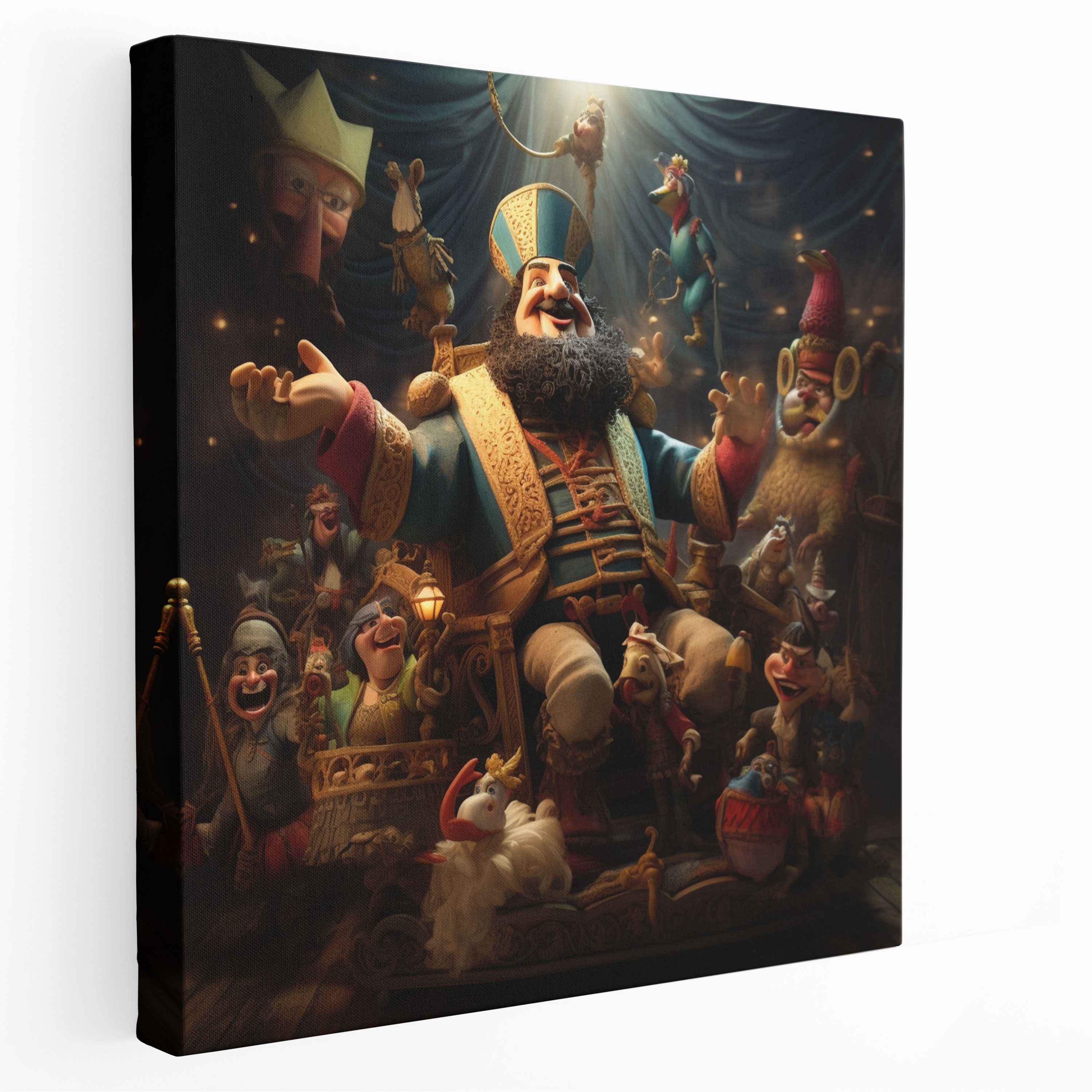Puppet King Canvas Print - Puppet, Puppet King, Puppet, Home Decoration