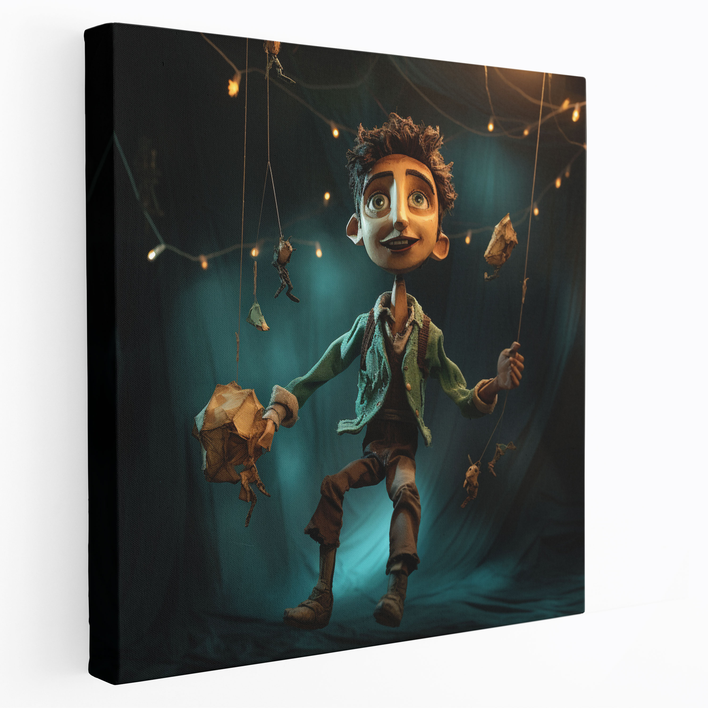 Mystical Adventure Puppet Canvas Print - Puppet, Wall Decoration, Wall Art, Canvas