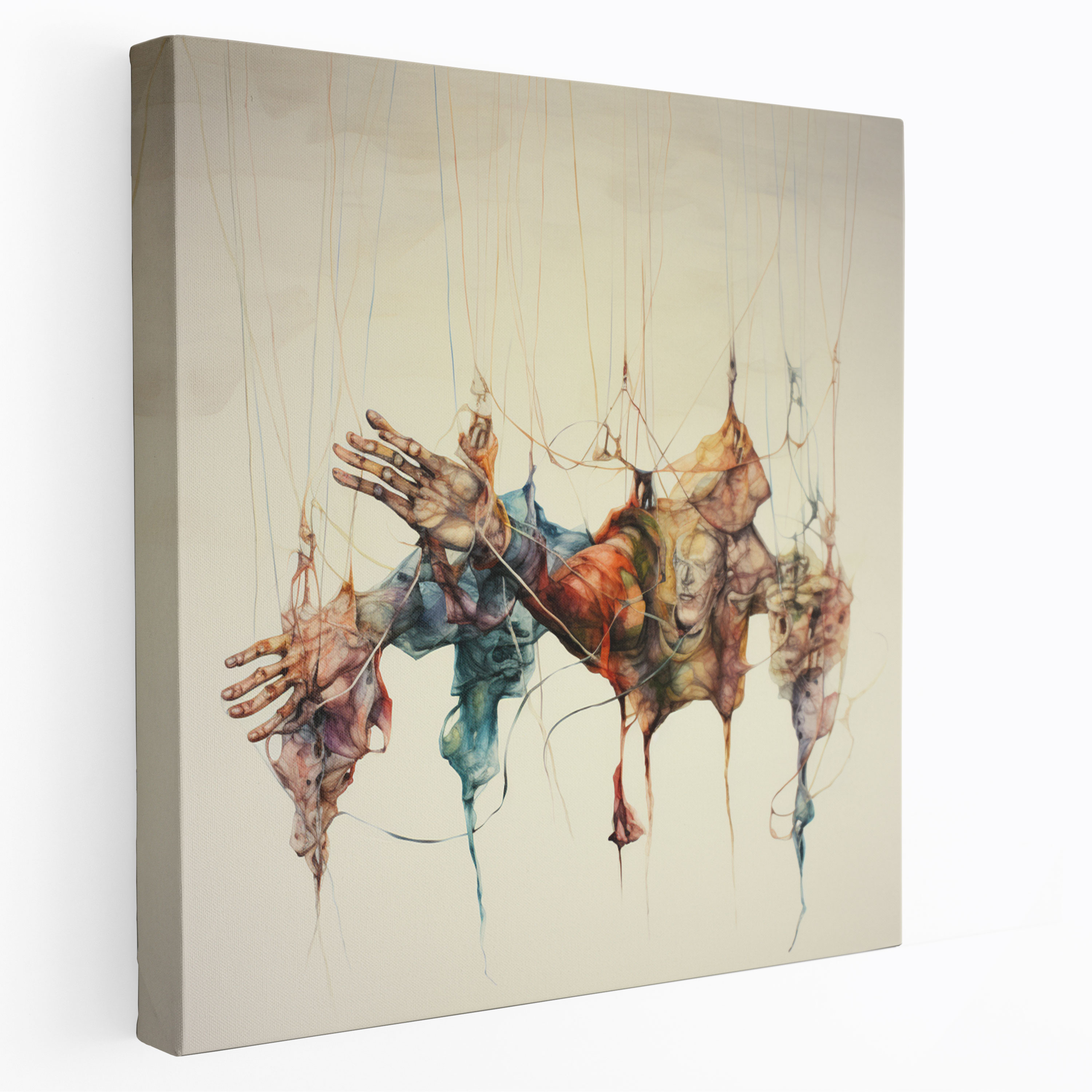 Abstract Puppet Strings Wall Art - Puppet, Puppet, Wall Art, Artistic