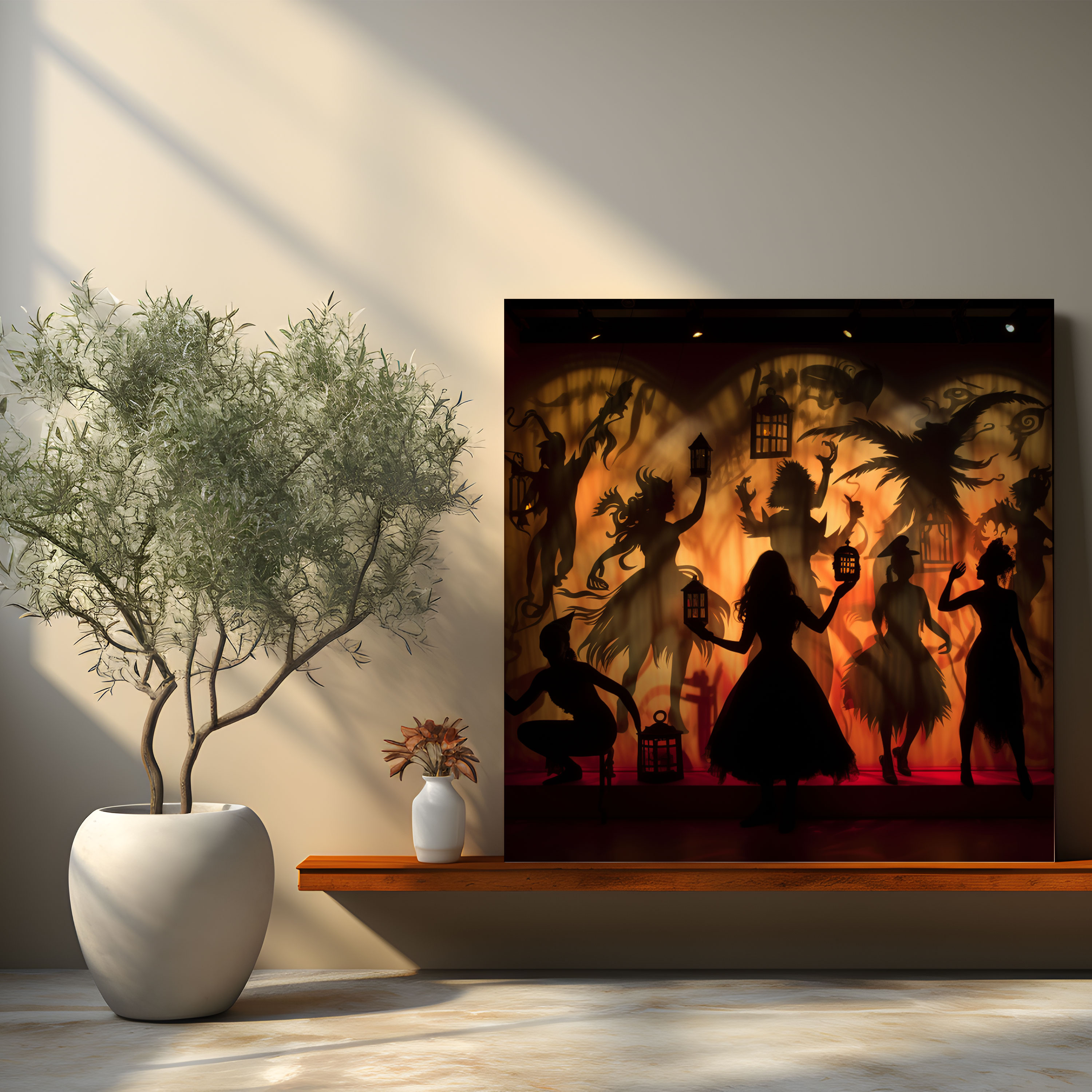 Shadow Puppets Wall Art - Puppet, Canvas Print, Home Decoration, Shadow Puppets
