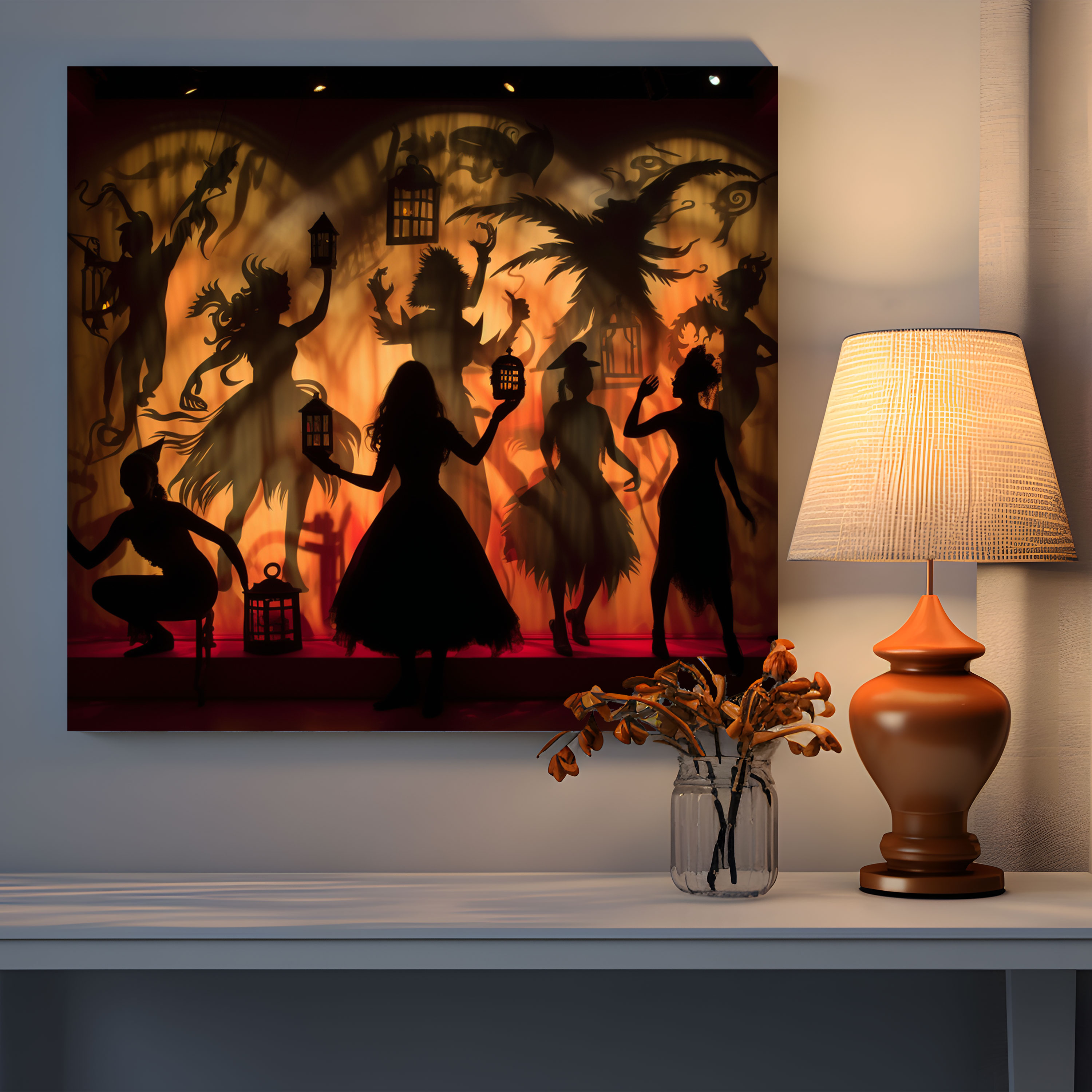 Shadow Puppets Wall Art - Puppet, Canvas Print, Home Decoration, Shadow Puppets
