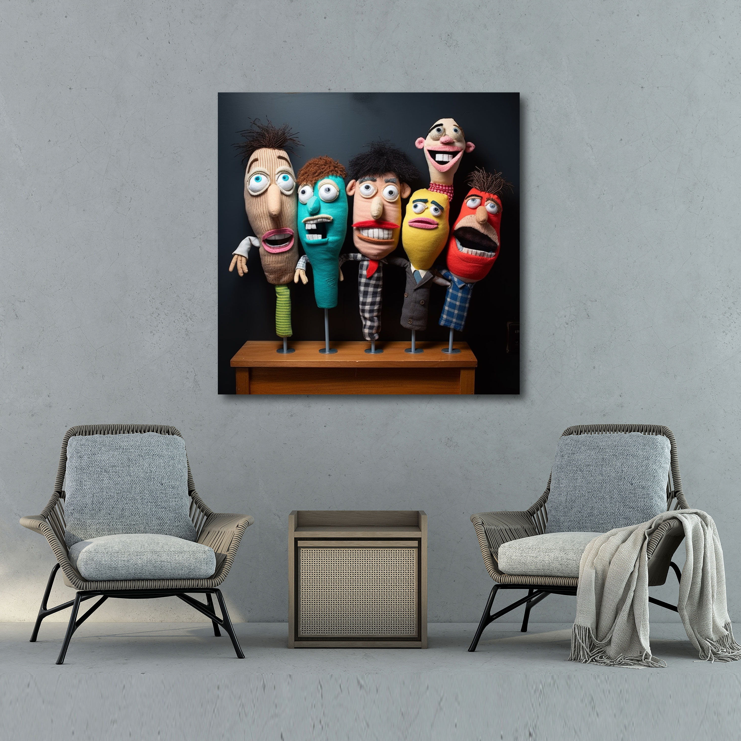 Sock Puppet Wall Art - Puppet, Wall Decoration, Home Decoration, Charming