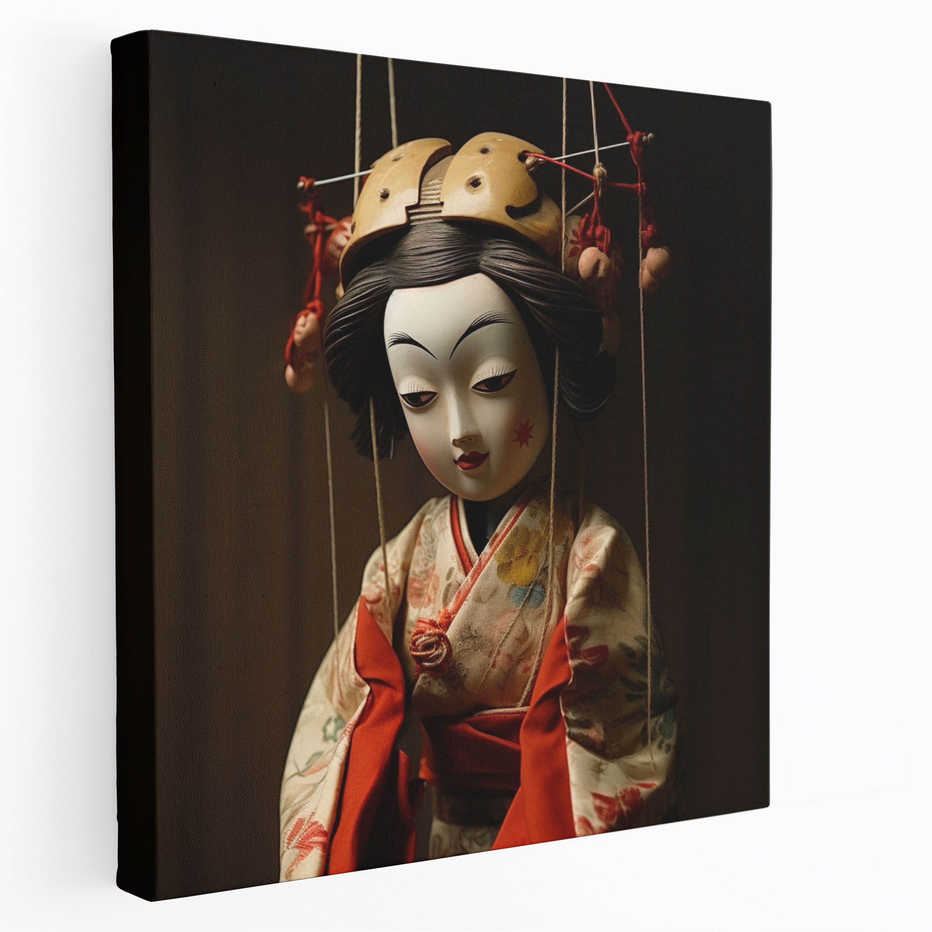 Japanese Bunraku Puppet Canvas Print - Puppet, Puppet, Wall Decoration, Unique