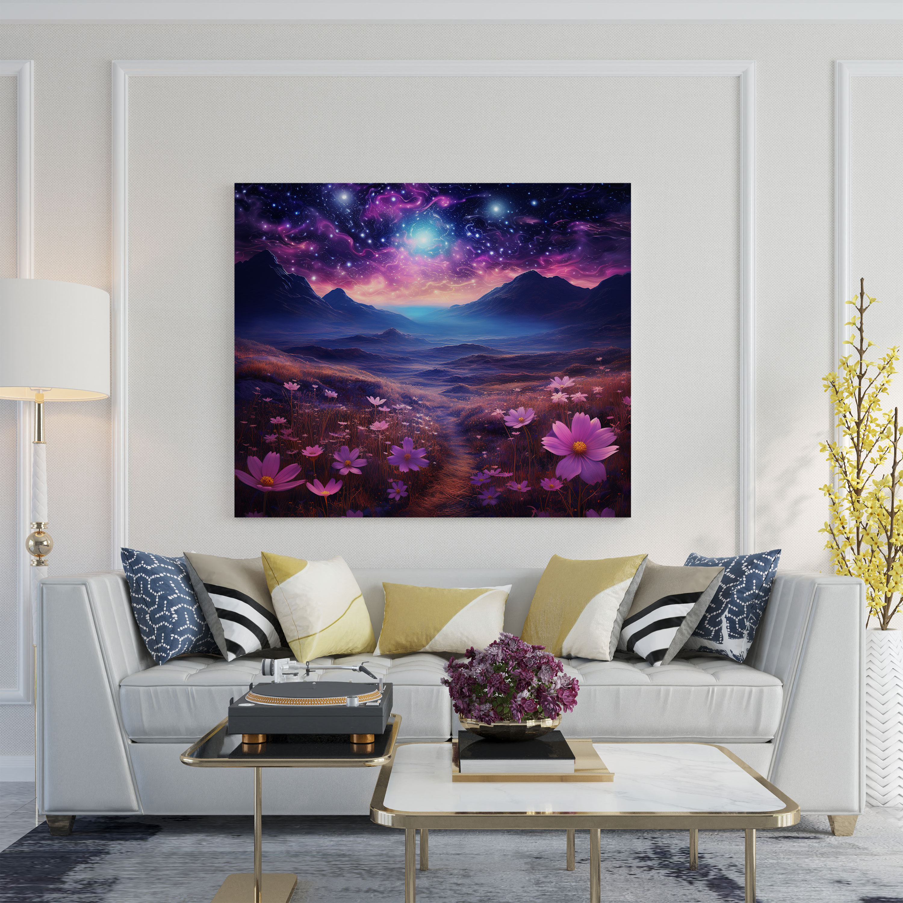 Purple Flower Canvas Print - Purple, Purple Flower Canvas Print, Canvas Wall Art, Purple Wall Art