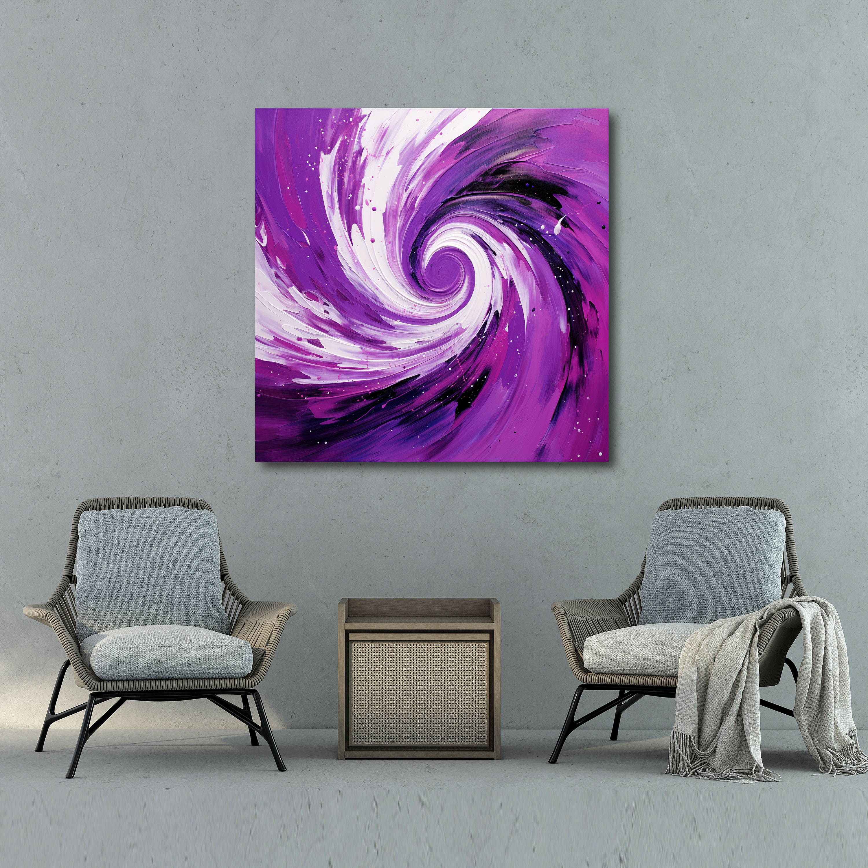 Purple Energy Canvas Print - Purple, Canvas, Wall Art, Energy