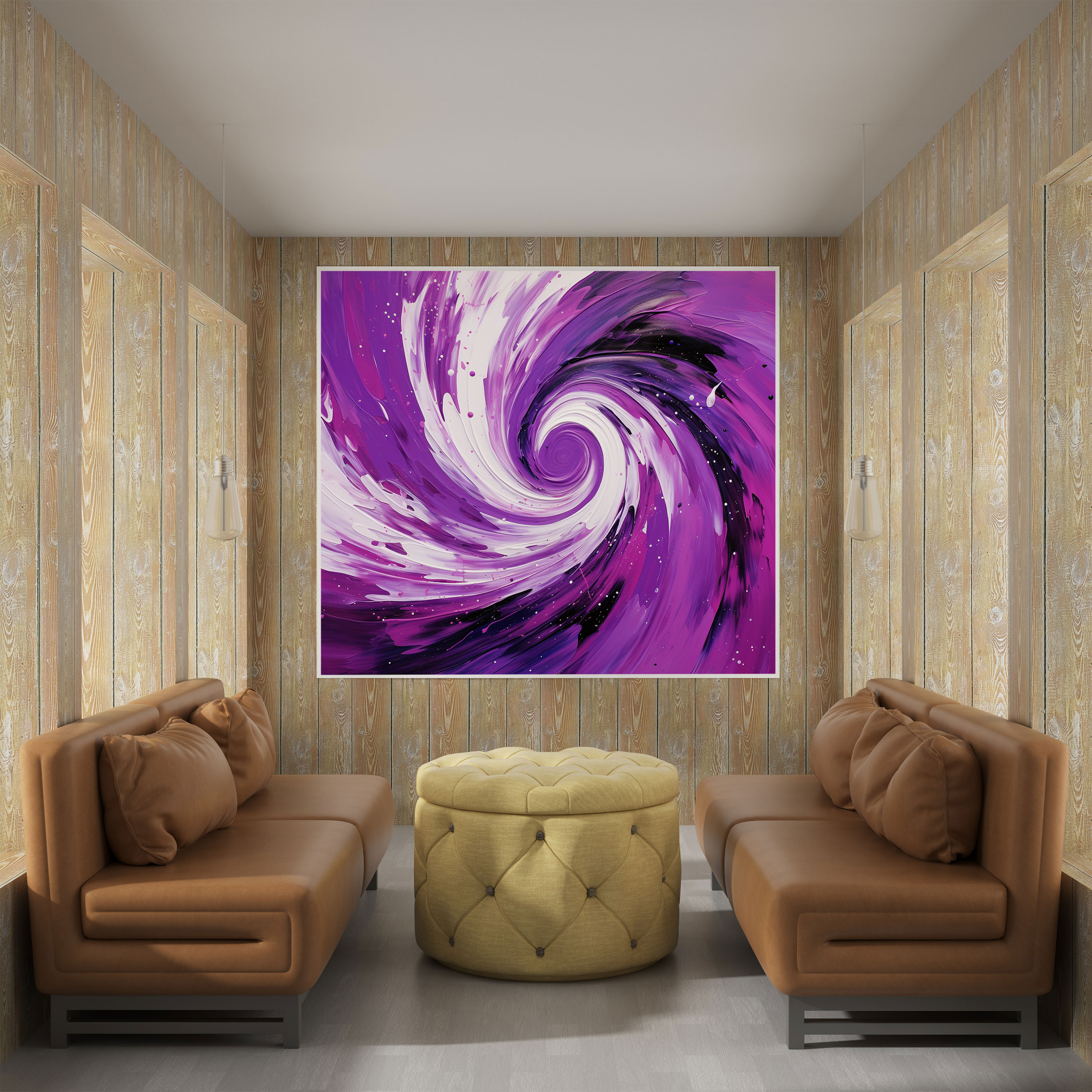 Purple Energy Canvas Print - Purple, Canvas, Wall Art, Energy