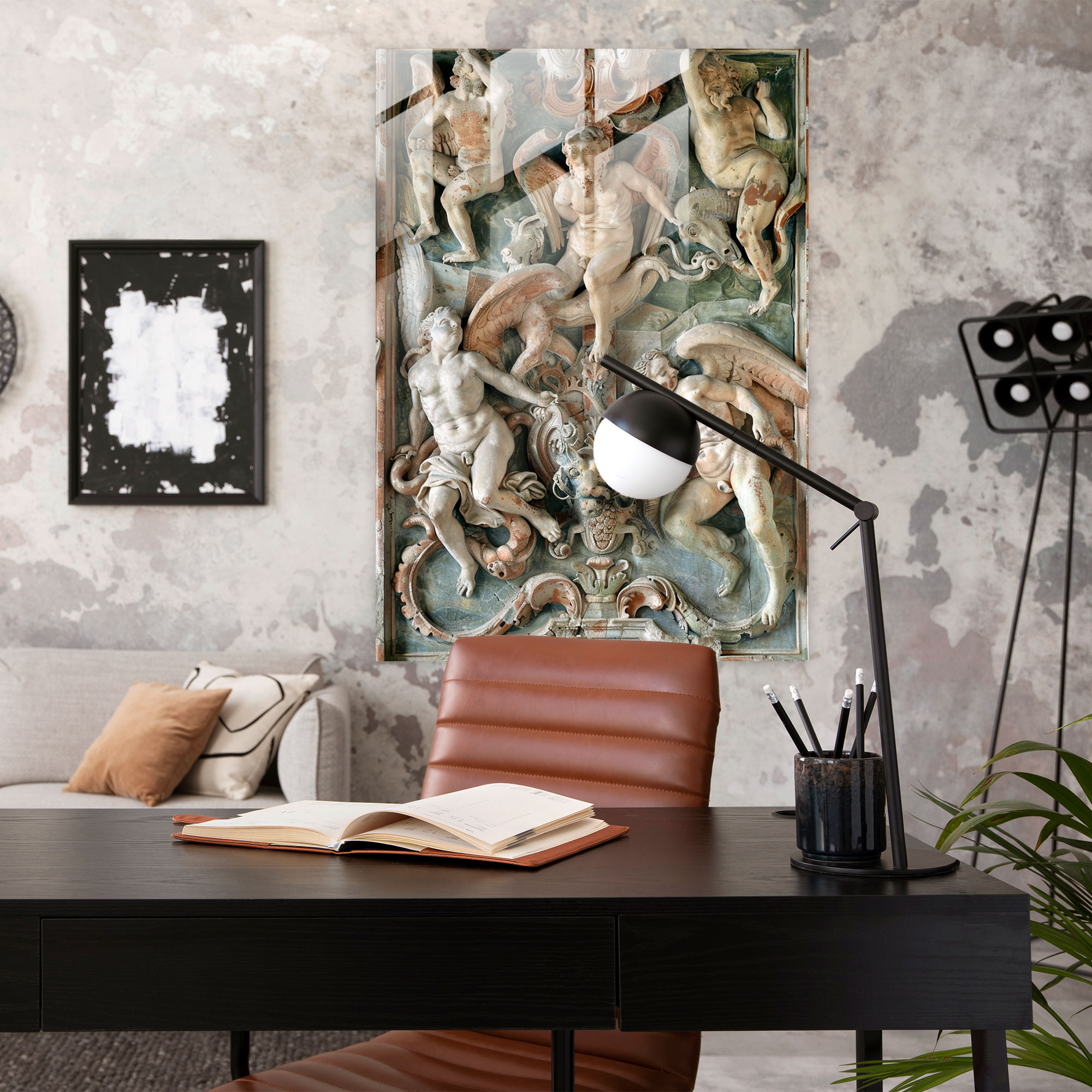 Raffaello Sanzio Glass Art Wall Decoration - Raffaello Sanzio, Home Decoration, Glass Art, Modern Art