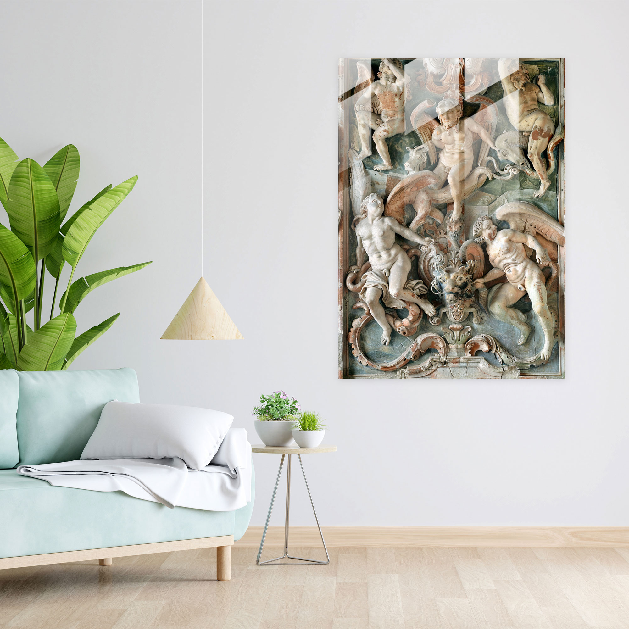 Raffaello Sanzio Glass Art Wall Decoration - Raffaello Sanzio, Home Decoration, Glass Art, Modern Art