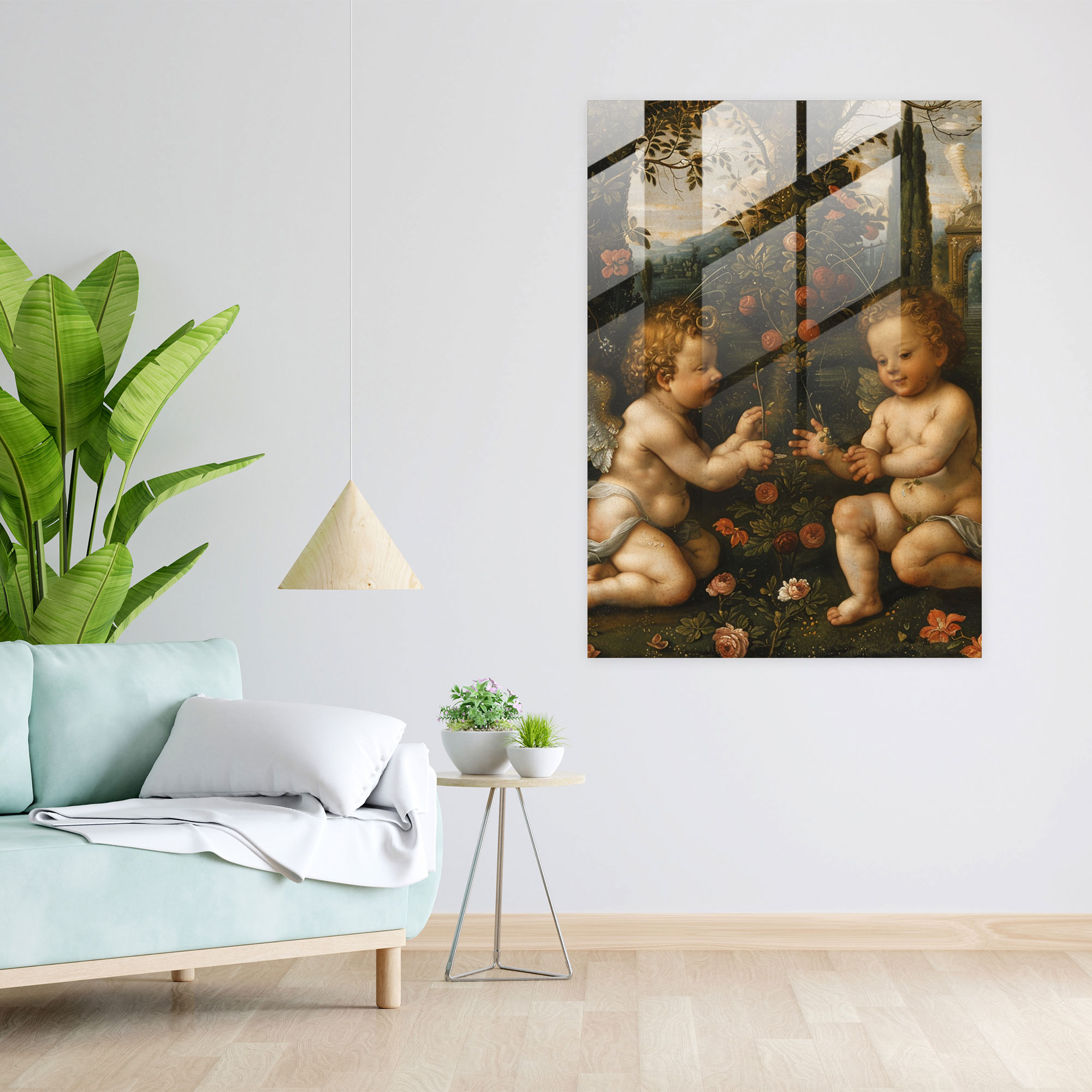 Raffaello Sanzio Cam Duvar Sanatı Modern Sanat - Duvar Dekorasyonu Cam Duvar Sanatı