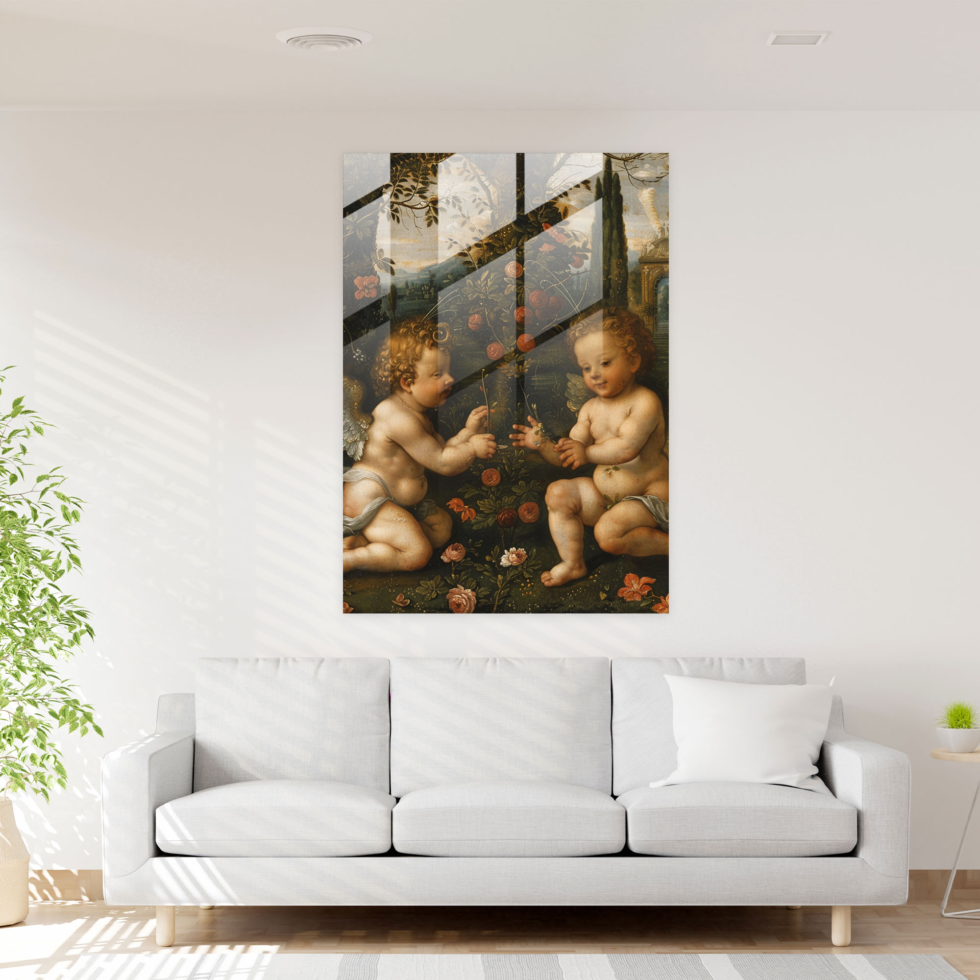 Raffaello Sanzio Cam Duvar Sanatı Modern Sanat - Duvar Dekorasyonu Cam Duvar Sanatı