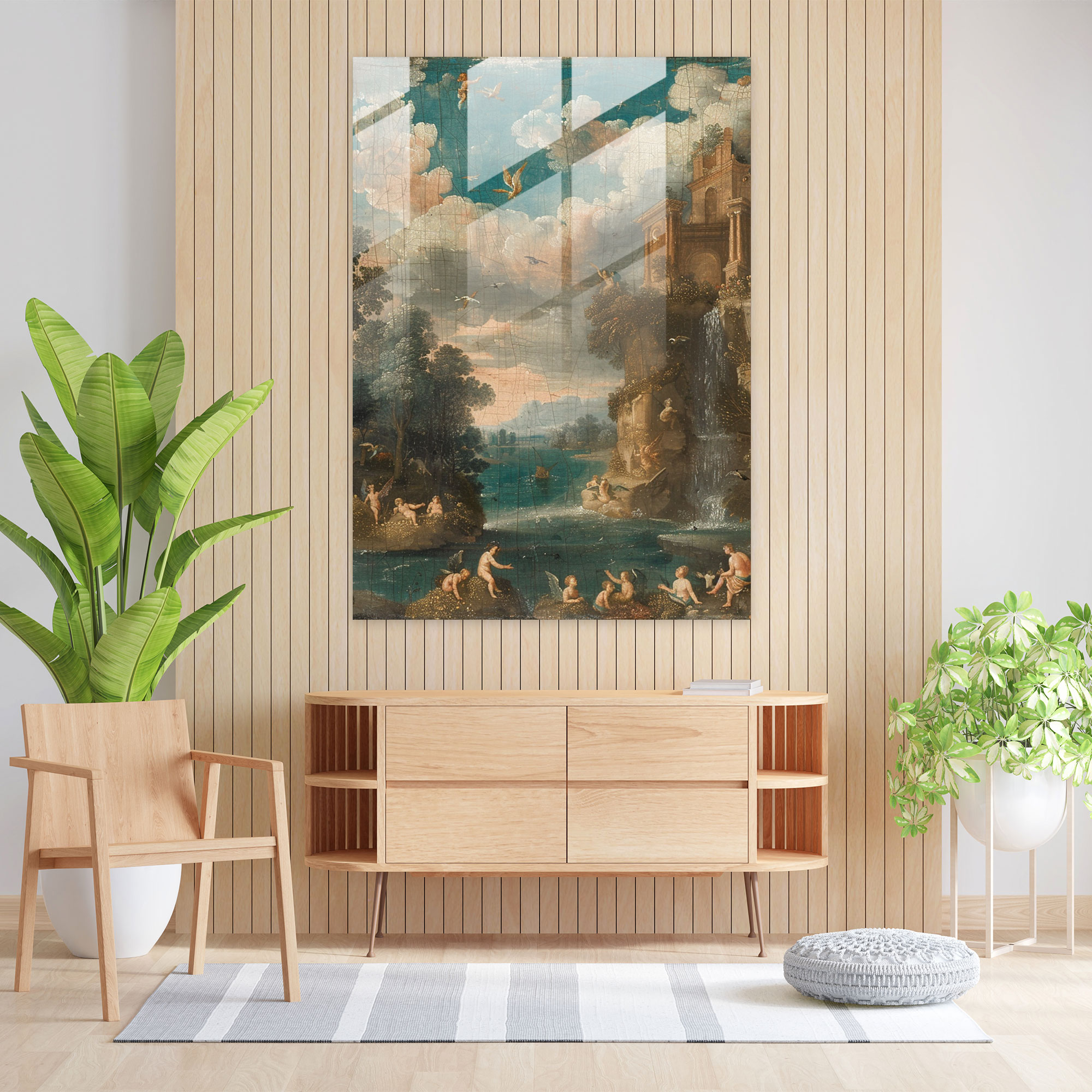 Raffaello Sanzio Cam Tablo Modern Sanat - Ev Dekorasyonu