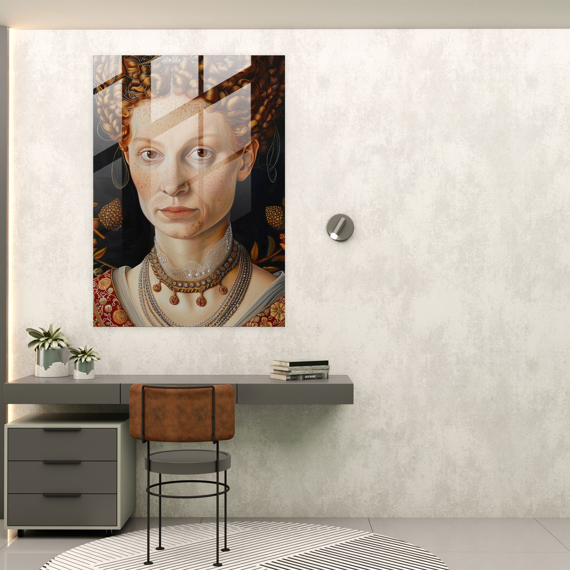 Modern Sanat Raffaello Sanzio Cam Tablo - Raffaello Sanzio Cam Sanat Duvar Dekorasyonu