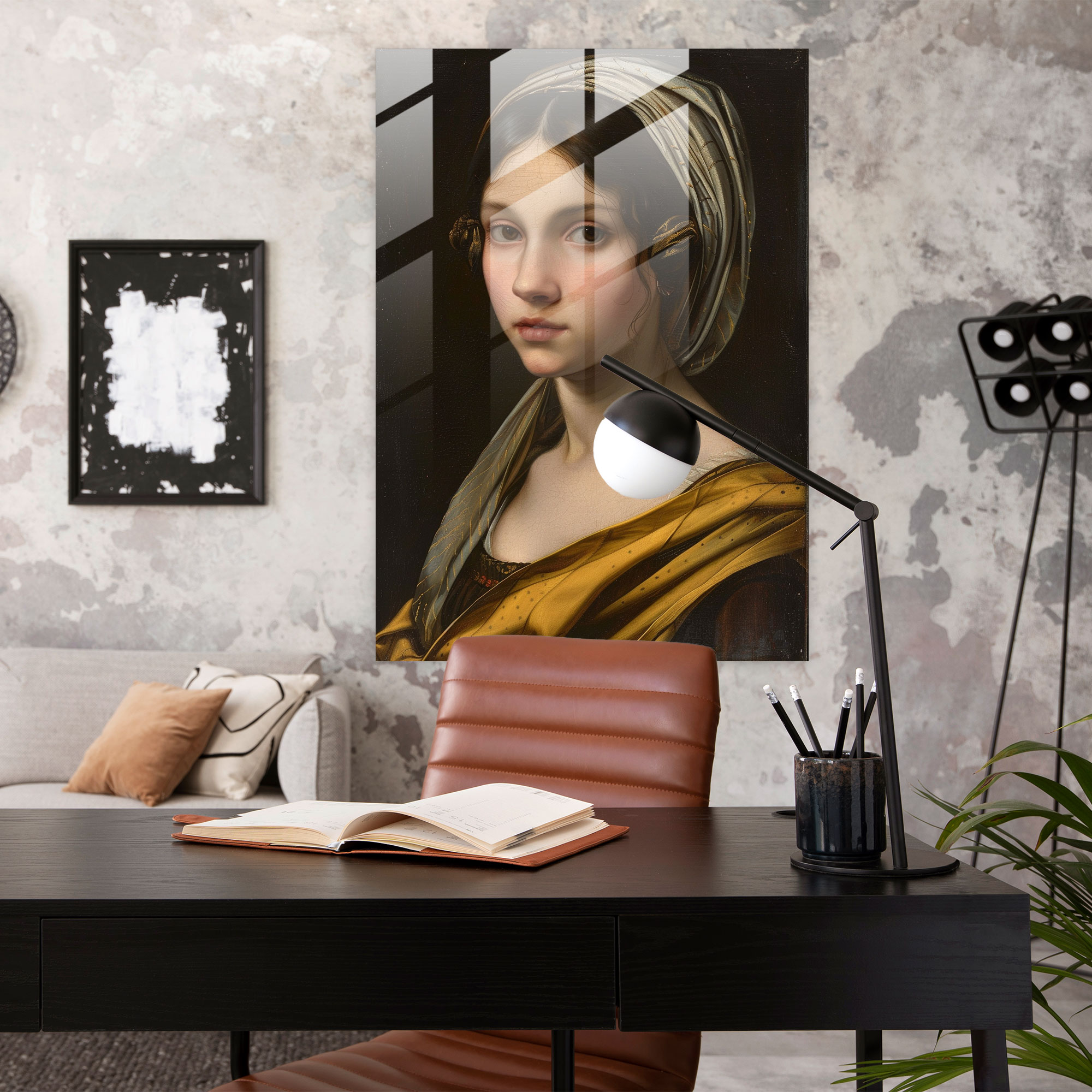 Raffaello Sanzio Cam Tablo Ev Dekorasyonu - Raffaello Sanzio Cam Duvar Sanatı Modern Sanat