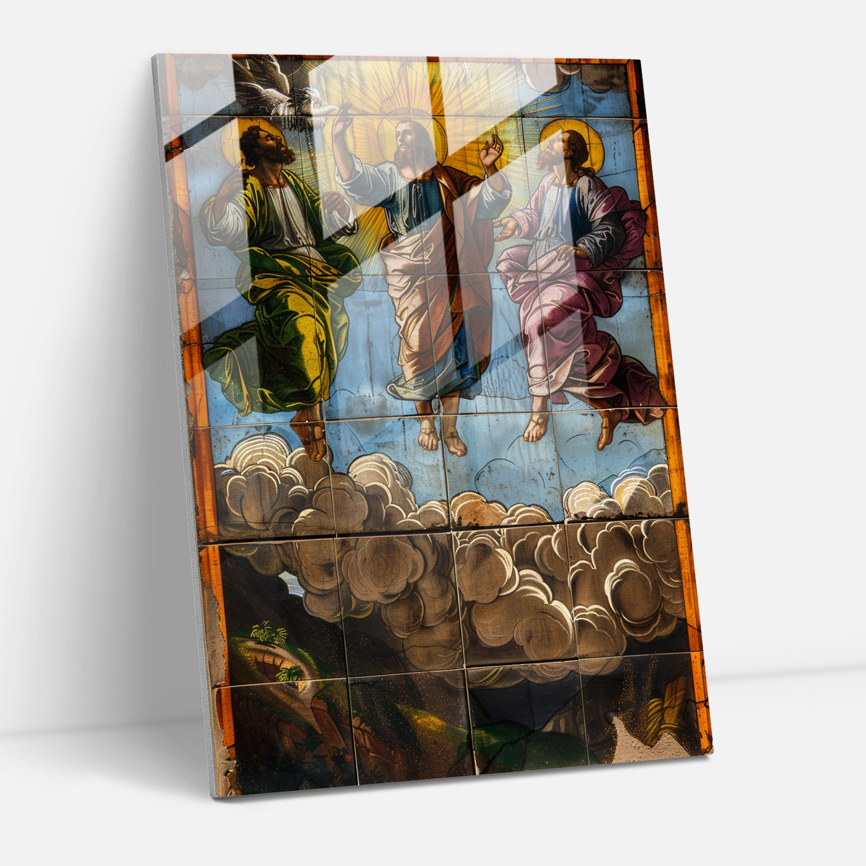 Raffaello Sanzio The Transfiguration Cam Tablo Sanatı - Ev Dekorasyonu Cam Sanatı