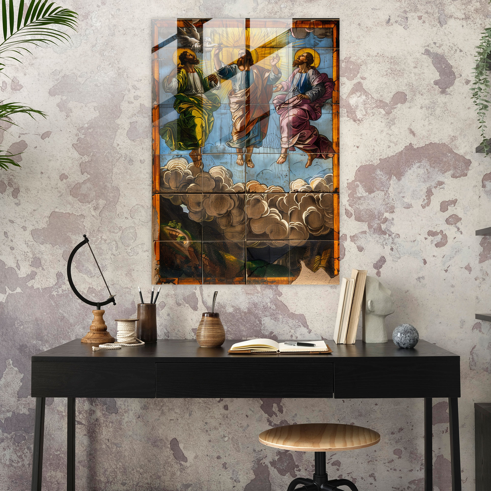 Raffaello Sanzio The Transfiguration Cam Tablo Sanatı - Ev Dekorasyonu Cam Sanatı