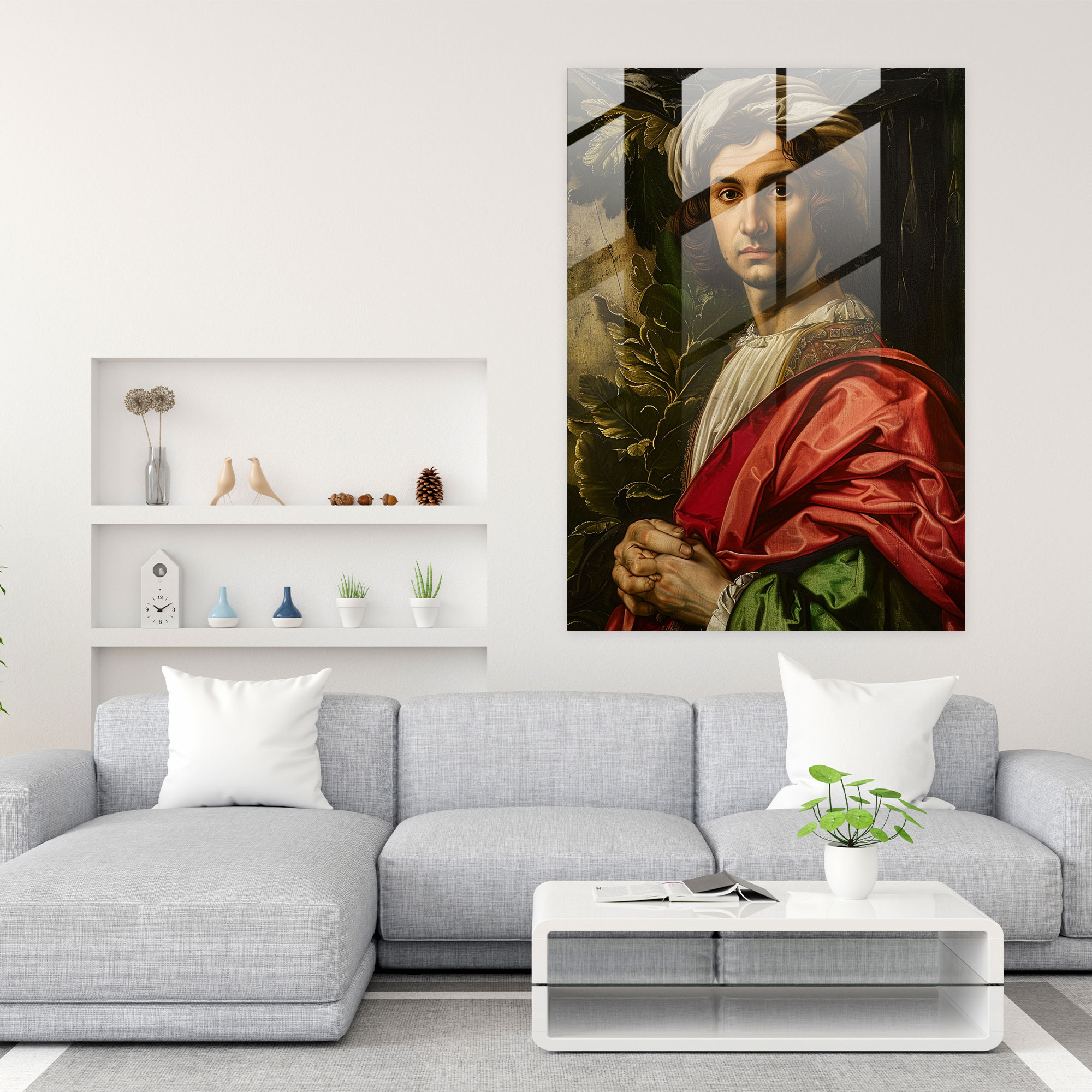 Raffaello Sanzio Duvar Dekoru - Baldassare Castiglione Portresi - Kanvas Tablo