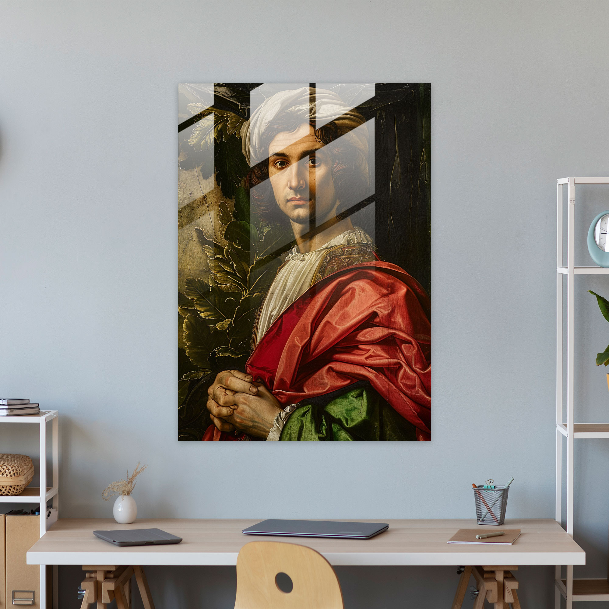 Raffaello Sanzio Duvar Dekoru - Baldassare Castiglione Portresi - Kanvas Tablo
