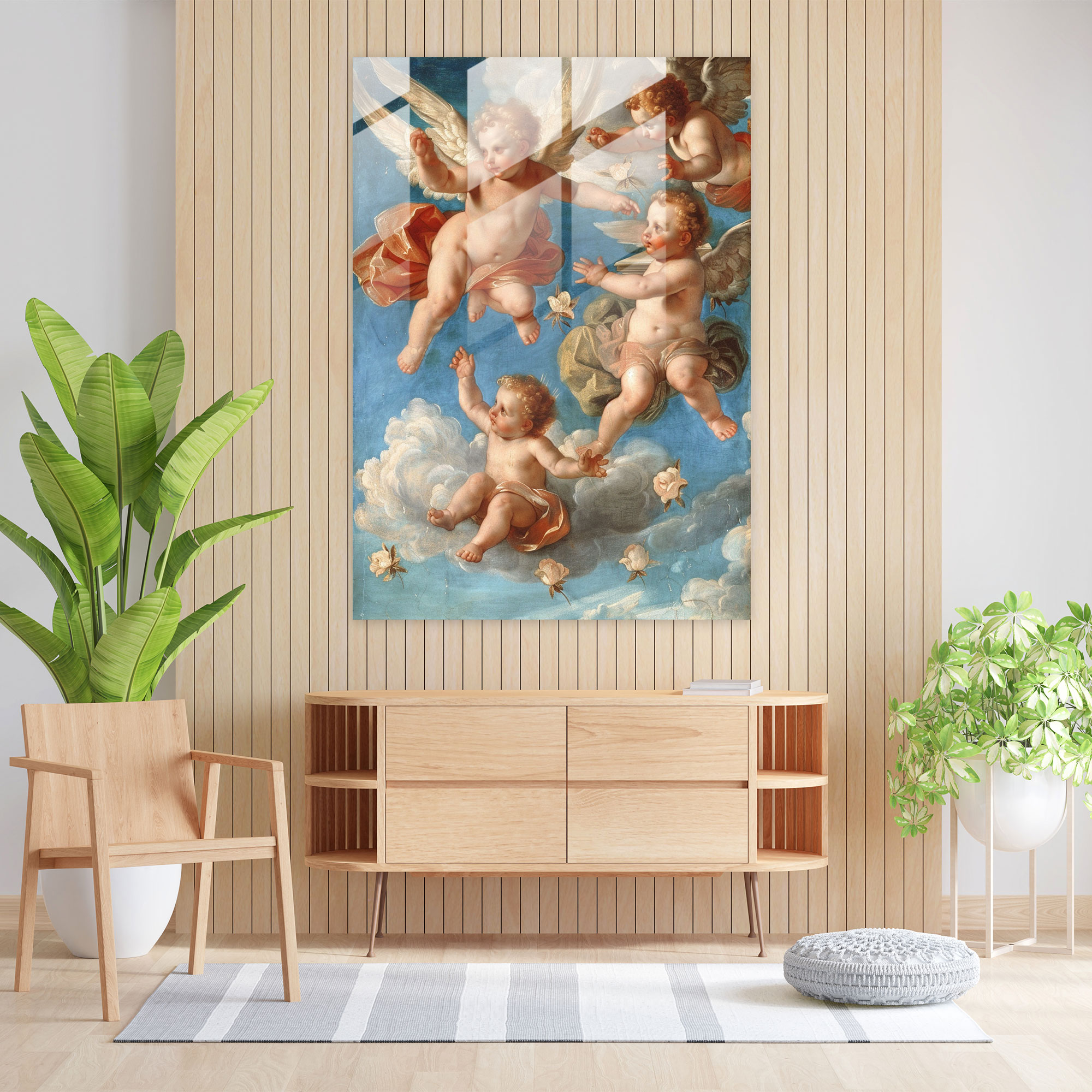 Raffaello Sanzio Ev Dekorasyonu - Cam Sanat Duvar Dekorasyonu Ev Dekorasyonu