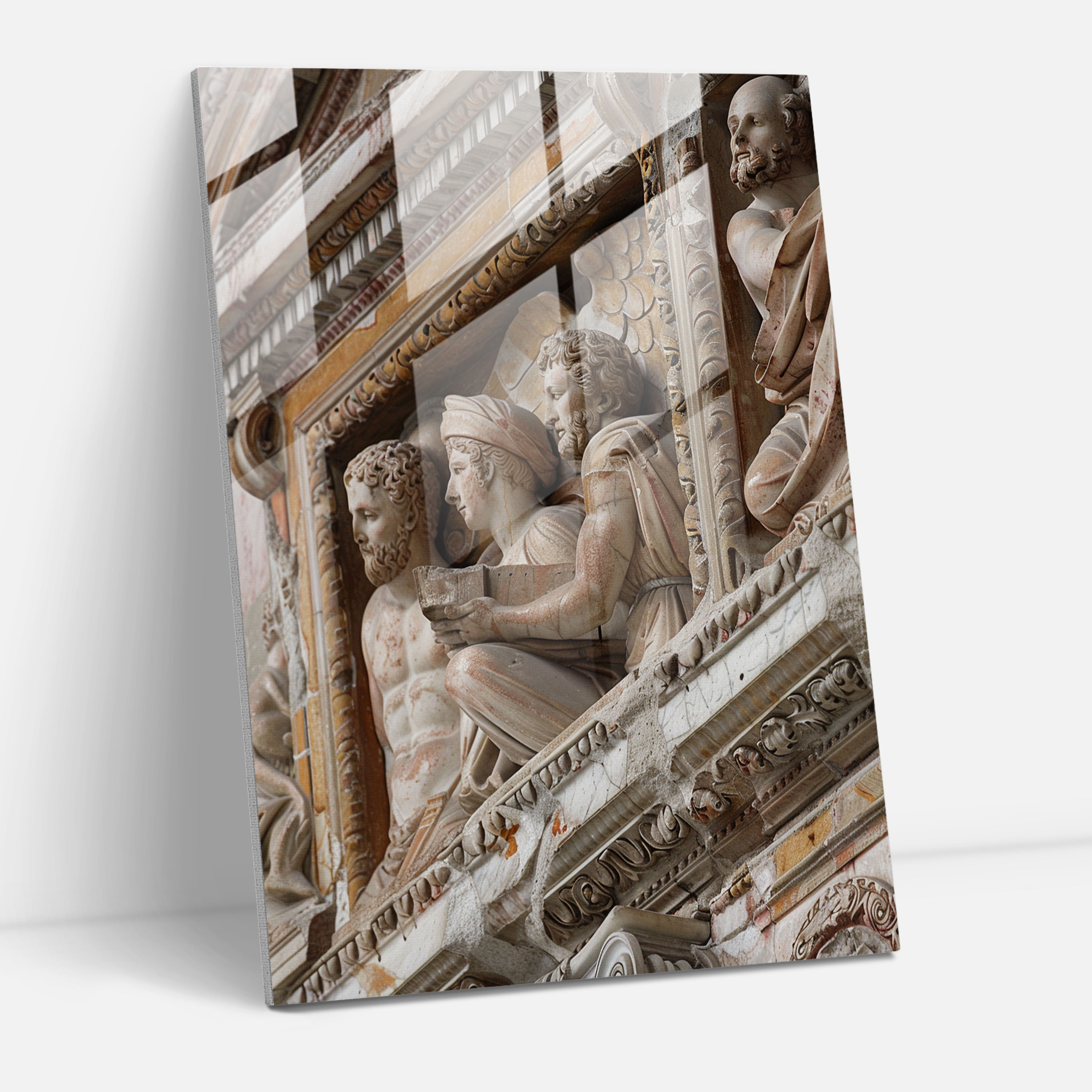 Raffaello Sanzio Duvar Dekorasyonu - Cam Tablo Modern Sanat