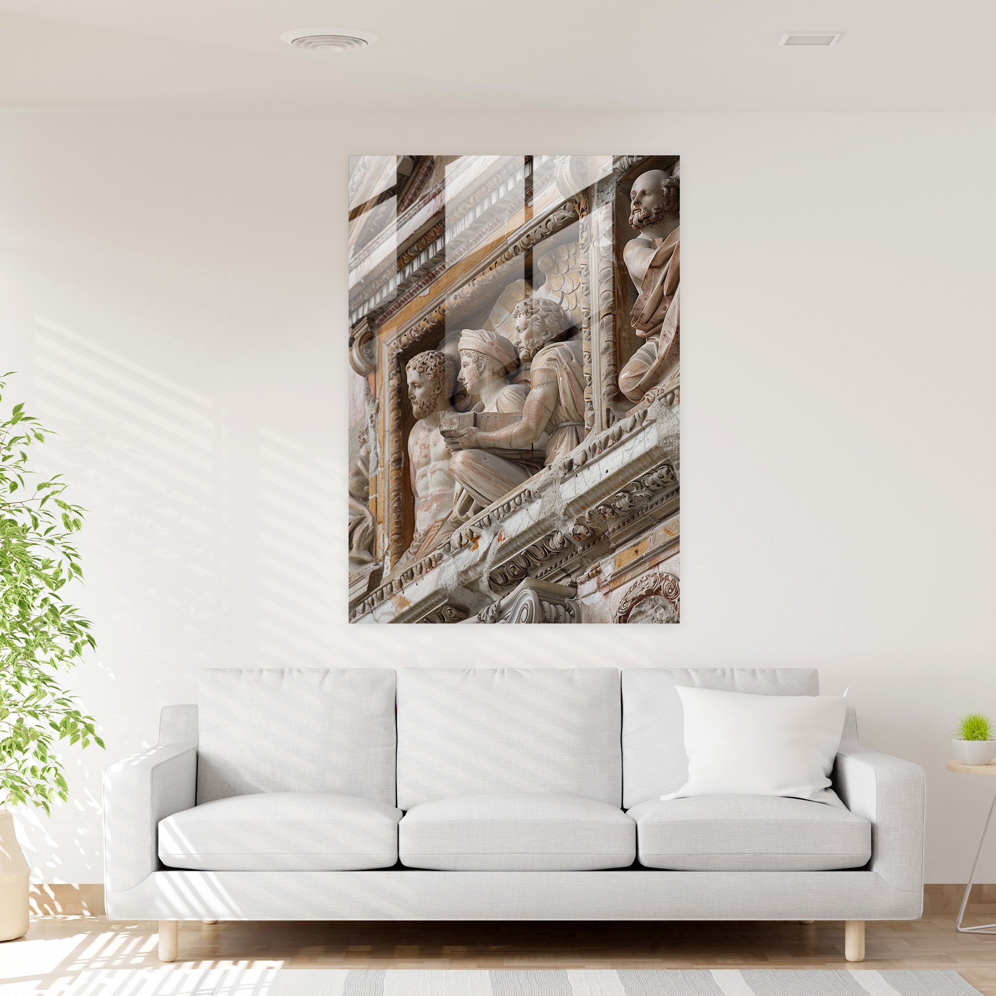 Raffaello Sanzio Duvar Dekorasyonu - Cam Tablo Modern Sanat