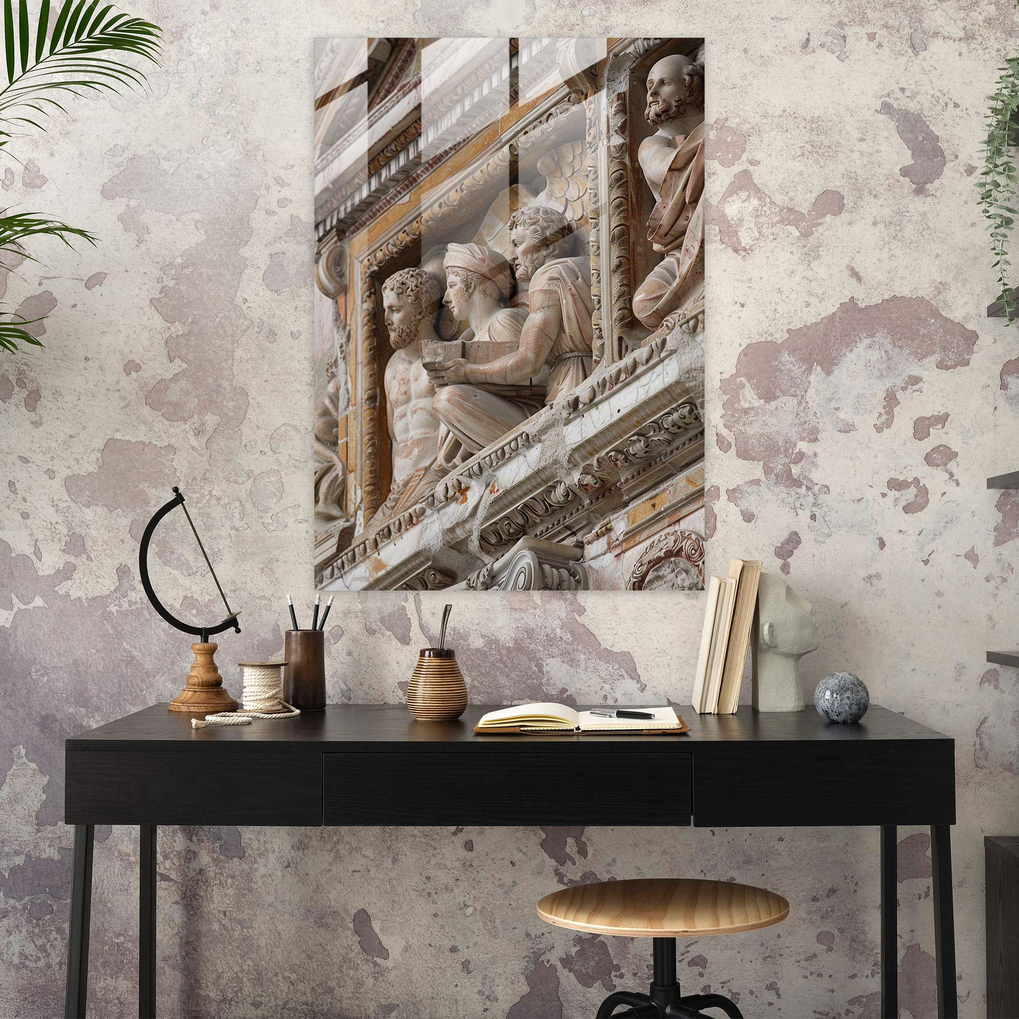 Raffaello Sanzio Duvar Dekorasyonu - Cam Tablo Modern Sanat
