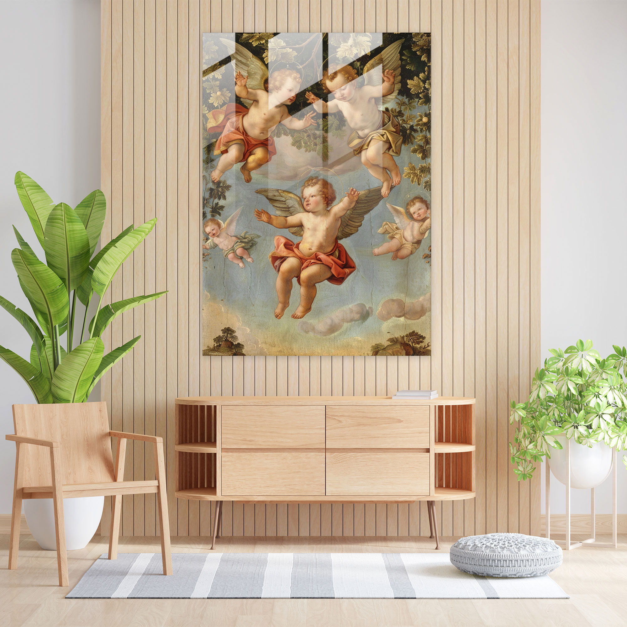 Raffaello Sanzio Cam Tablo - Ev Dekorasyonu Modern Sanat