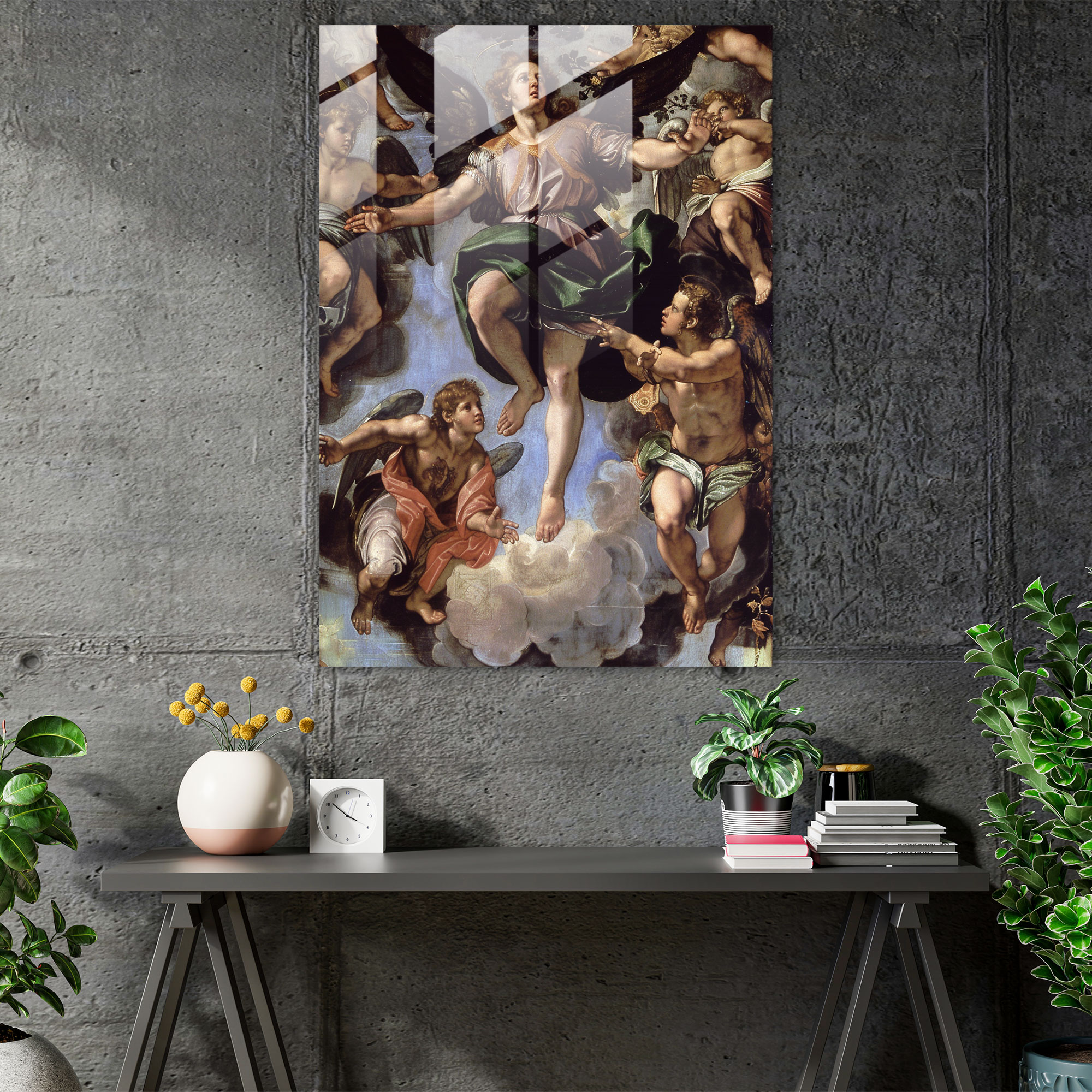 Raffaello Sanzio Modern Sanat - Raffaello Sanzio Cam Tablo Çağdaş Modern Sanat