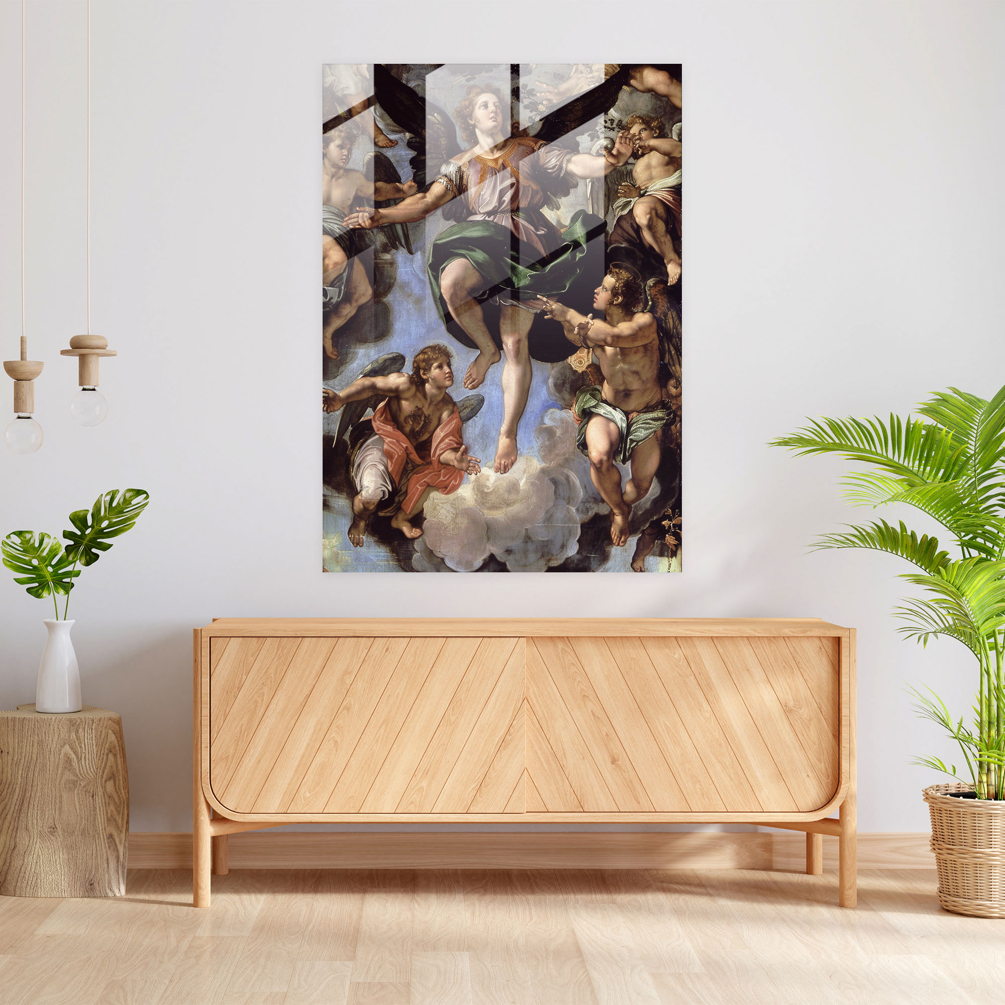 Raffaello Sanzio Modern Sanat - Raffaello Sanzio Cam Tablo Çağdaş Modern Sanat
