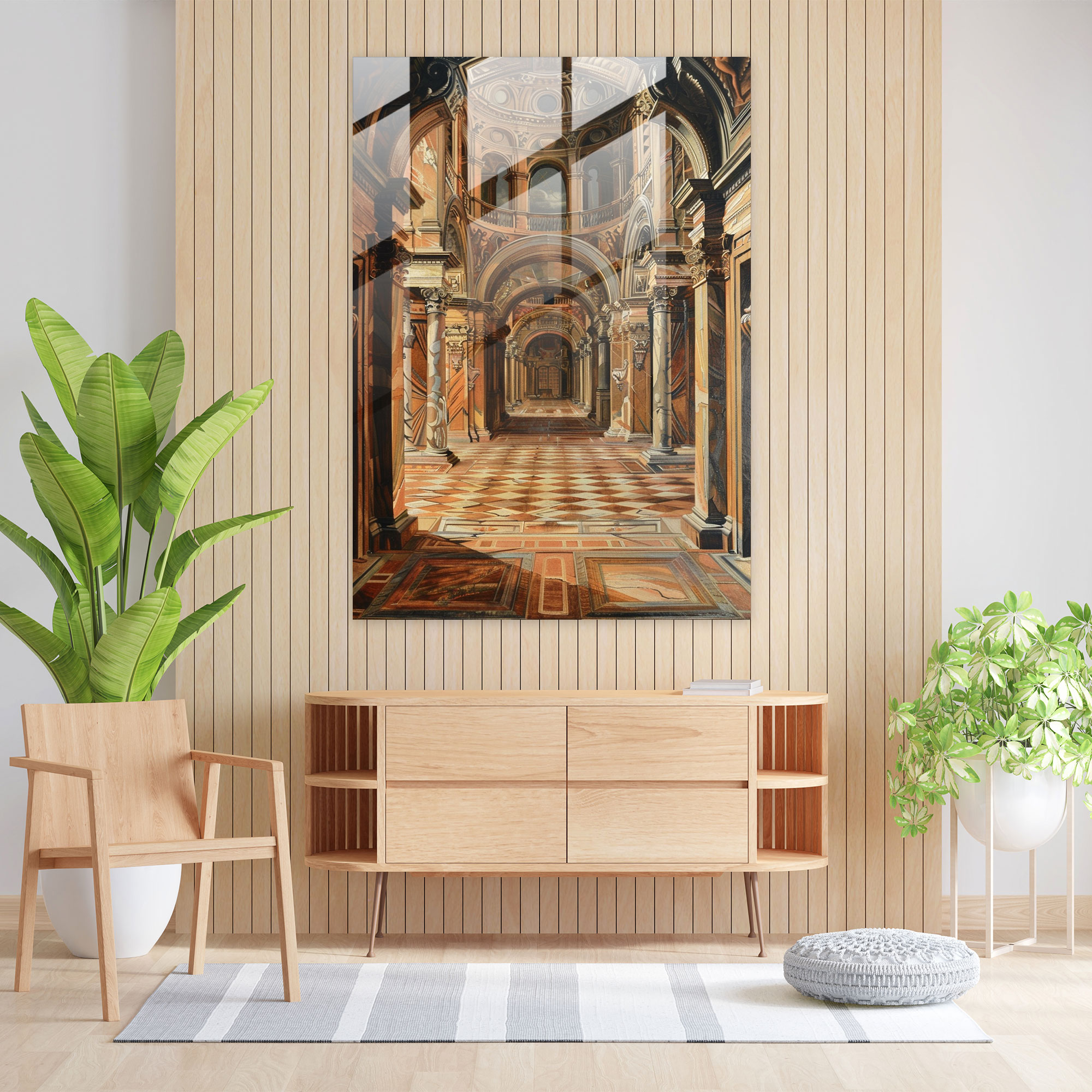 Raffaello Sanzio Modern Sanat - Cam Tablo Duvar Dekorasyonu